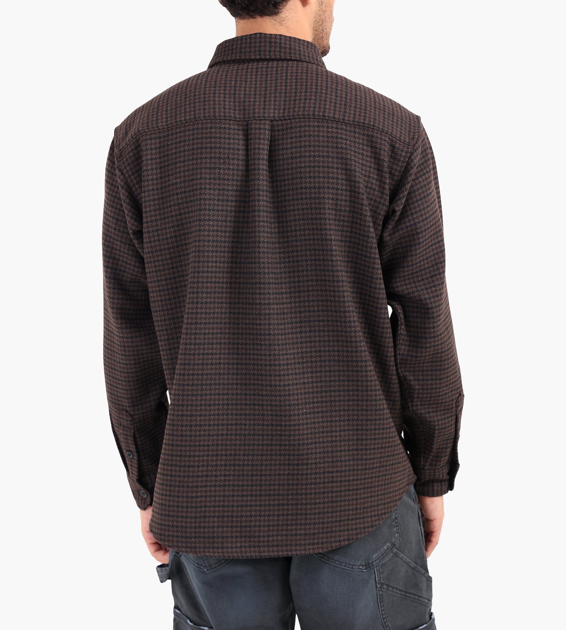 Carhartt WIP Long Sleeve Lowis Shirt Lowis Houndstooth Vitola Heather