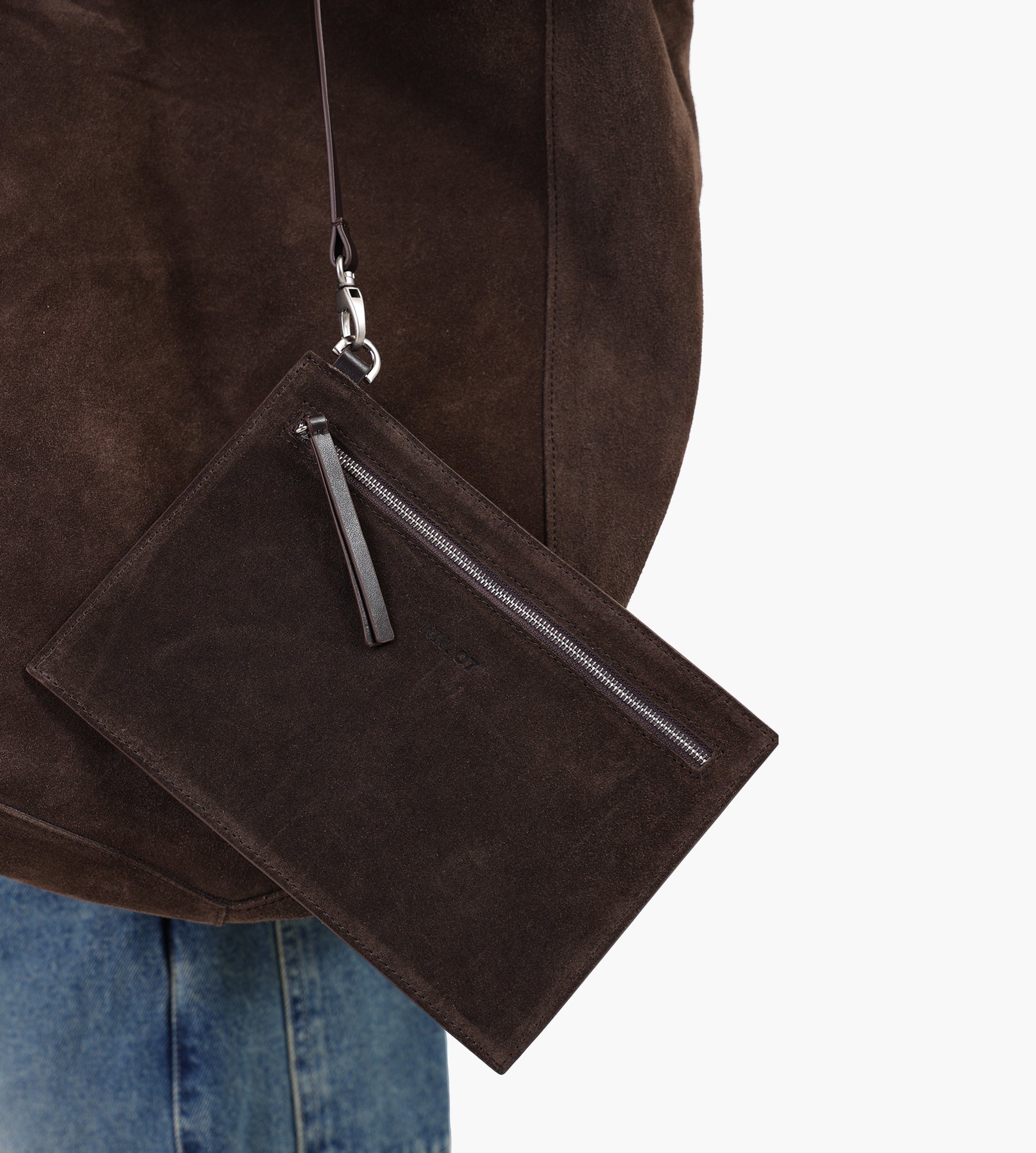 NN.07 Grip Leather Tote 90025 Deep Truffle