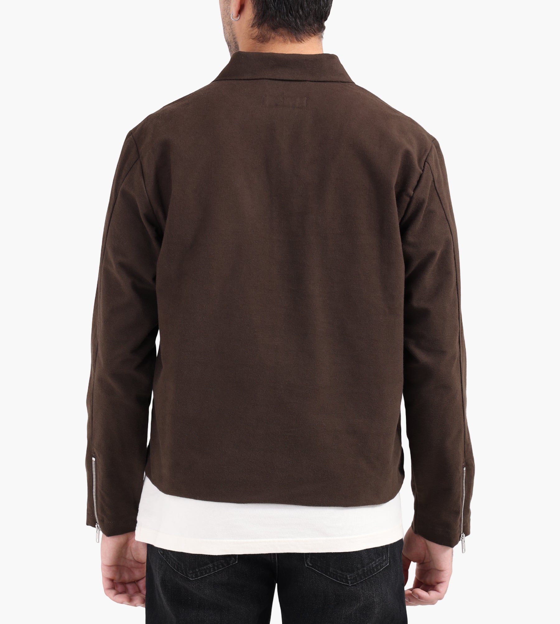 BONNE Bonne Keel Half Zip Brown Moleskin