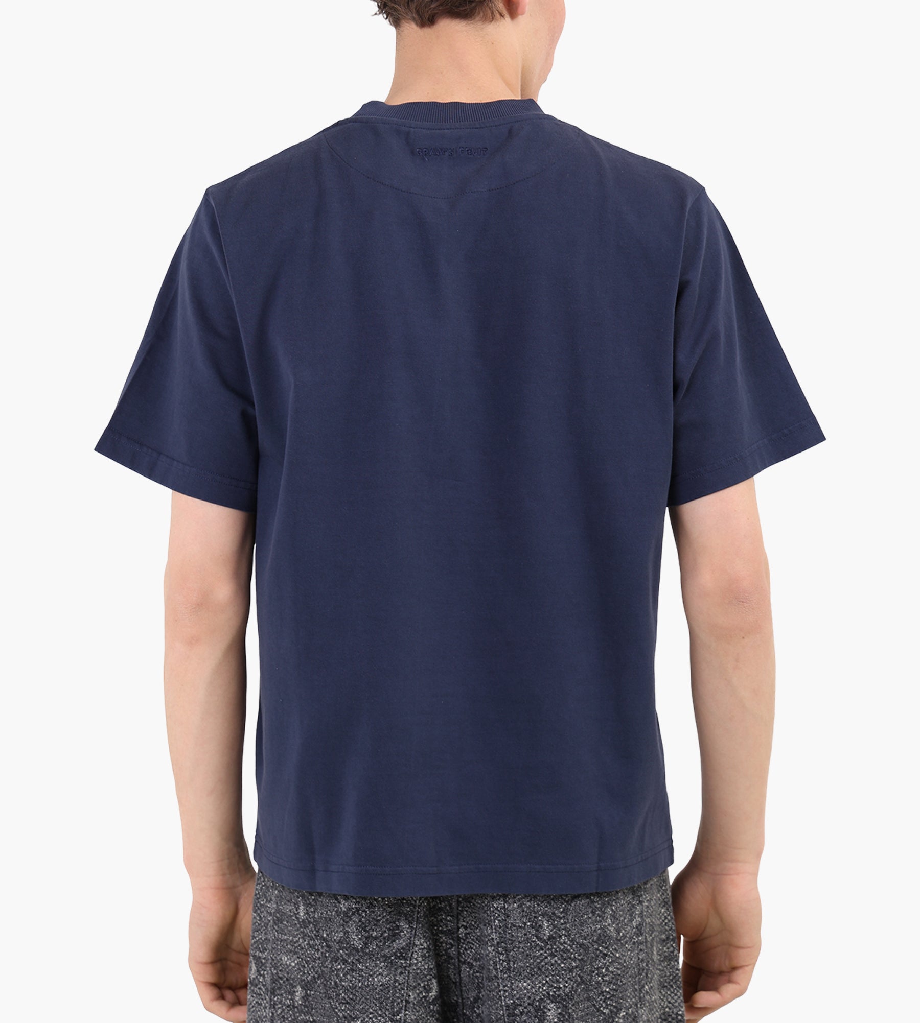 Bram's Fruit Script Logo T-shirt Navy