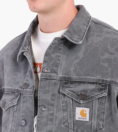 Carhartt WIP Duck Helston Jacket Camo Duck Black