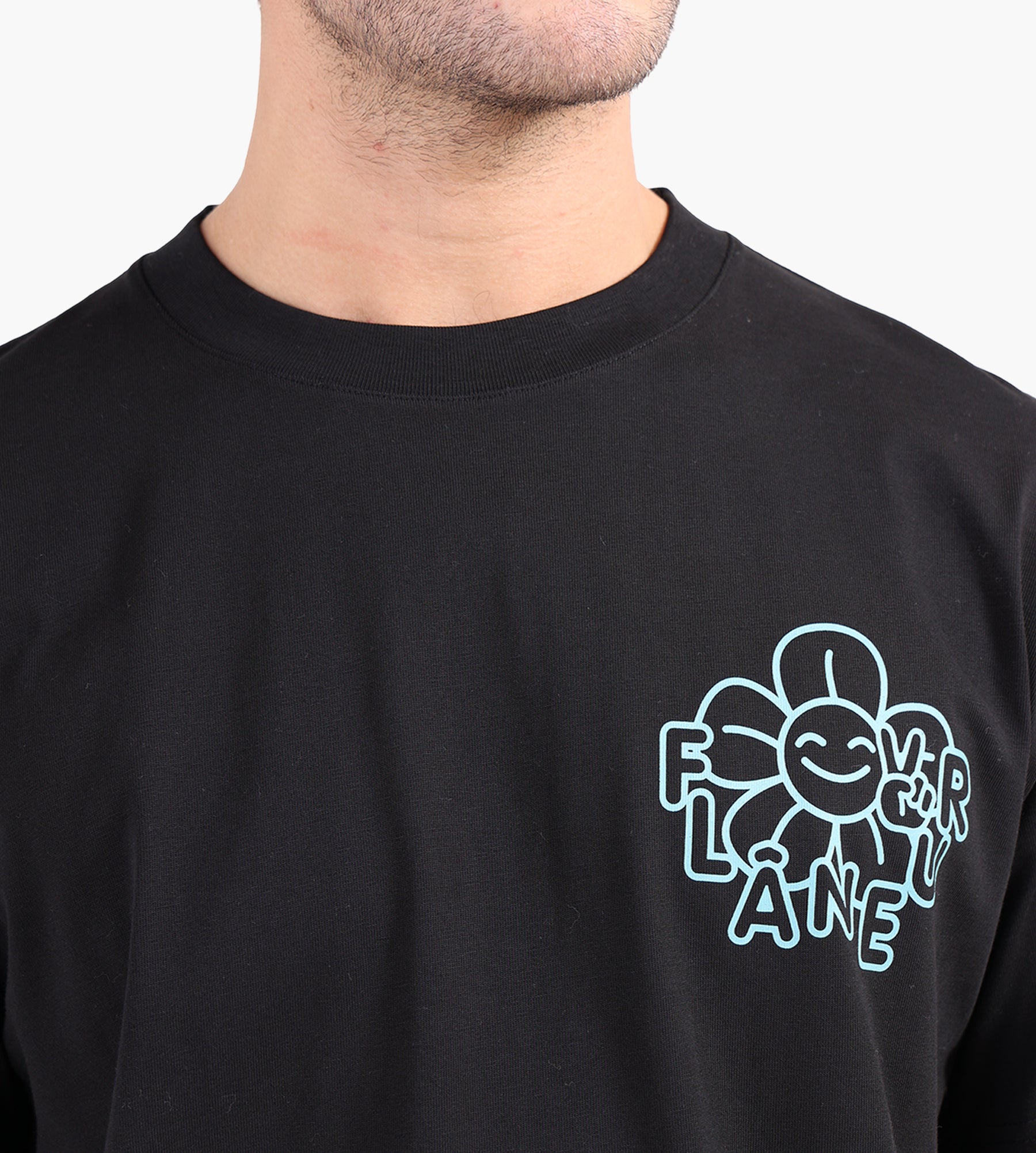 Flâneur Happy Flower T-Shirt Black