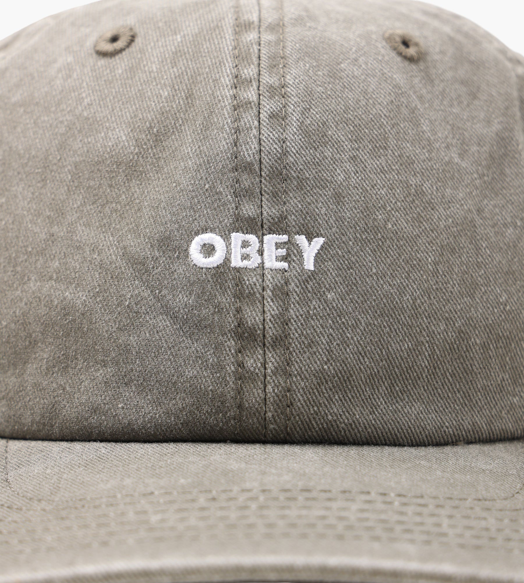 Obey S26 Pigment Bold 6 Panel Strapback Pigment Olive - Obey - Accessories