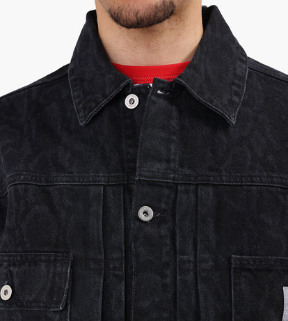 Carhartt WIP Belmar Jacket Snake Camo Black Heavy Stone Wash