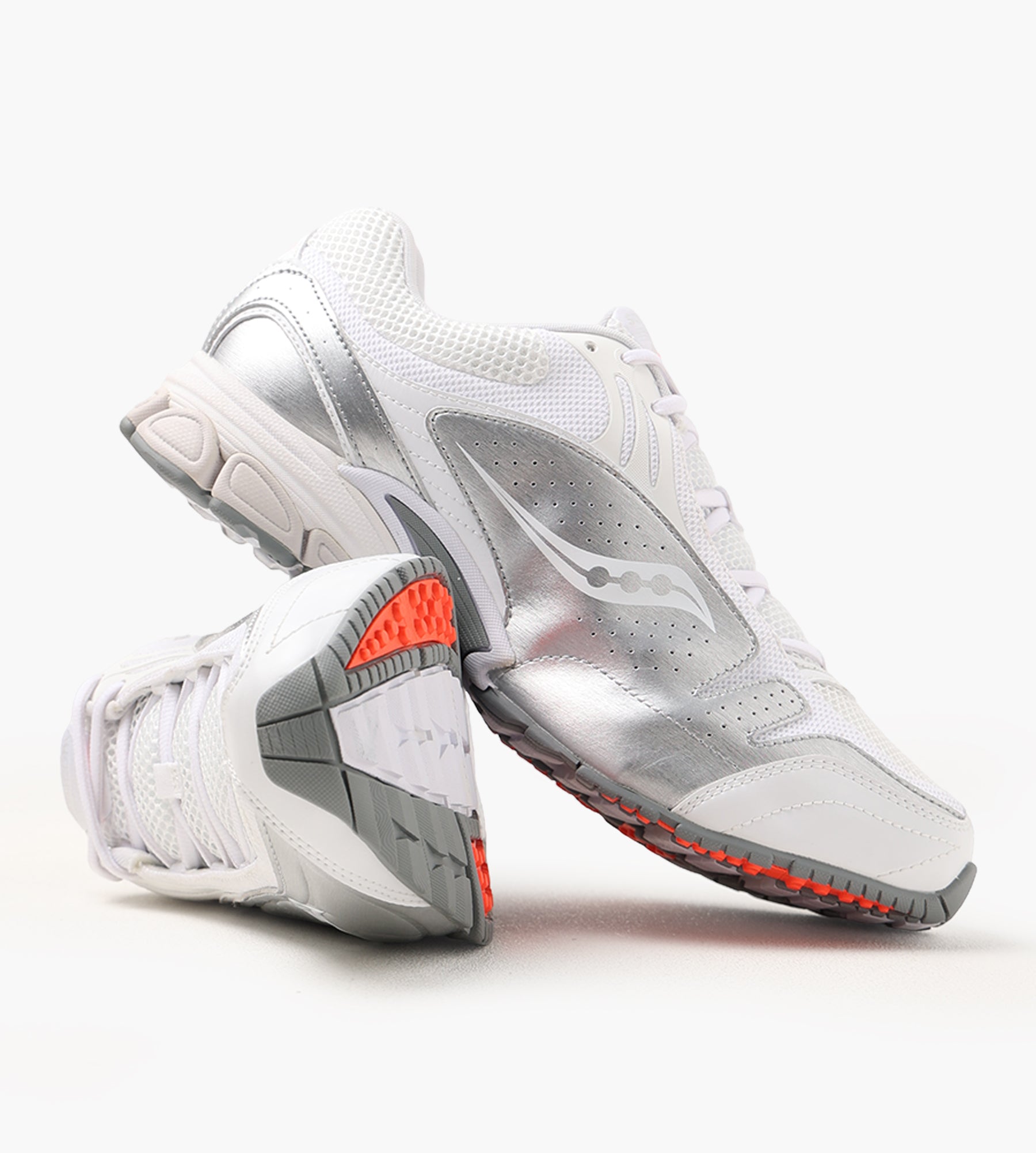 Saucony Progrid V2 Silver White - Saucony - Footwear