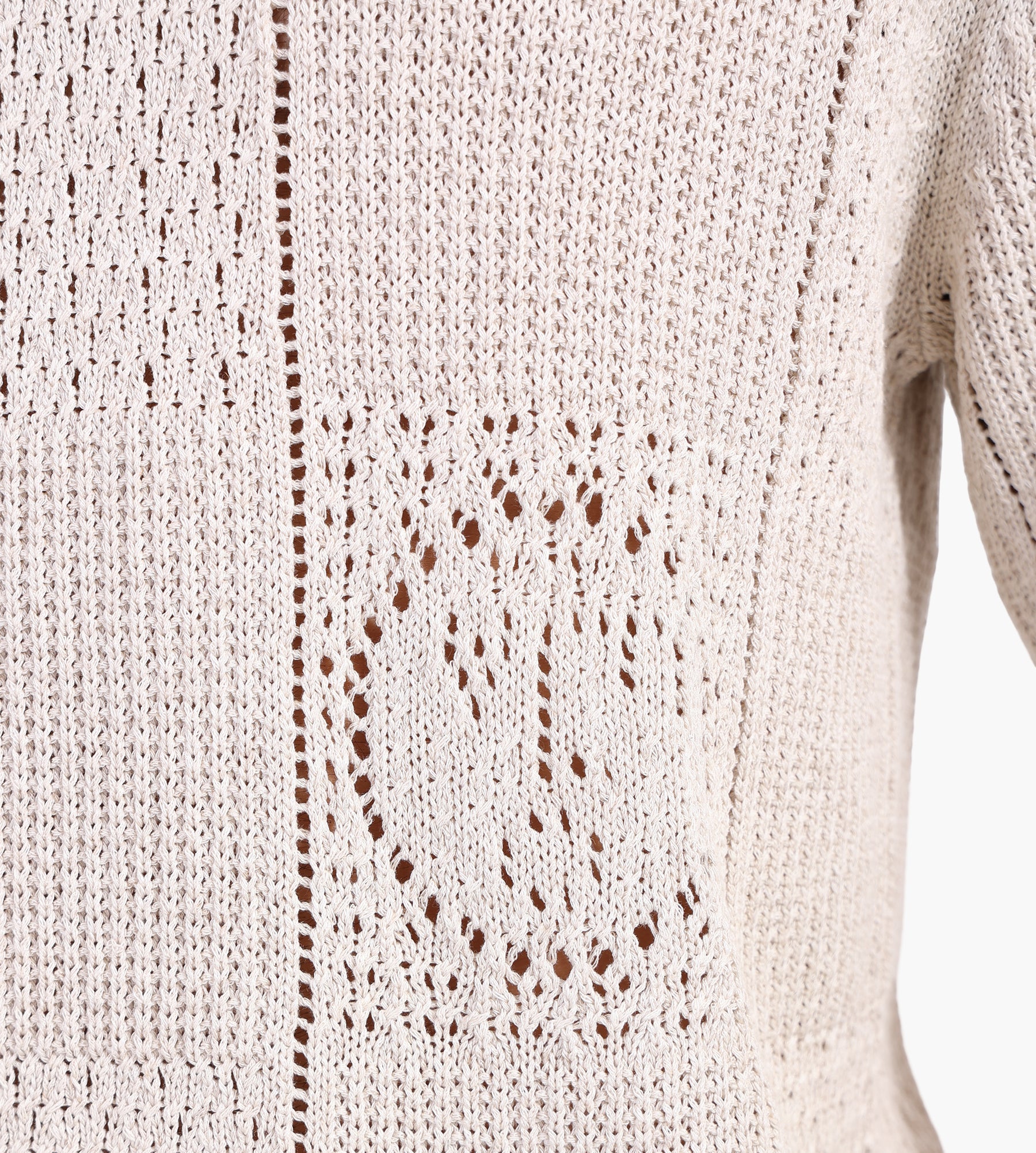 OLAF Face Logo Knit Polo Off White - OLAF - Clothing