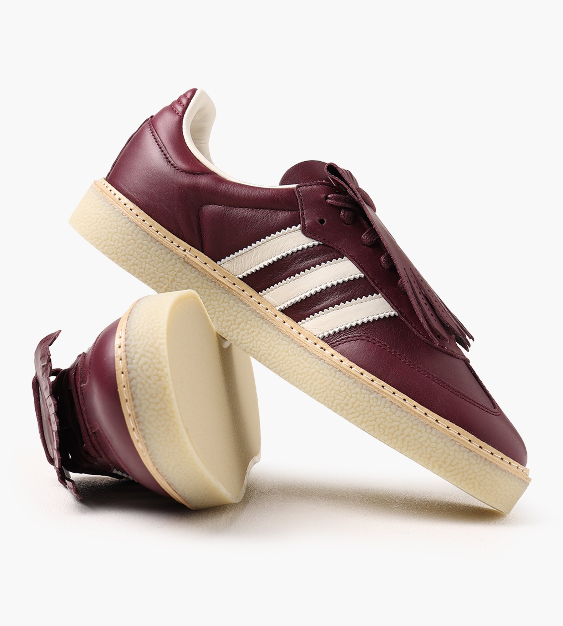 Adidas Samba Lux Maroon Owhite Nobmar - Adidas - Footwear