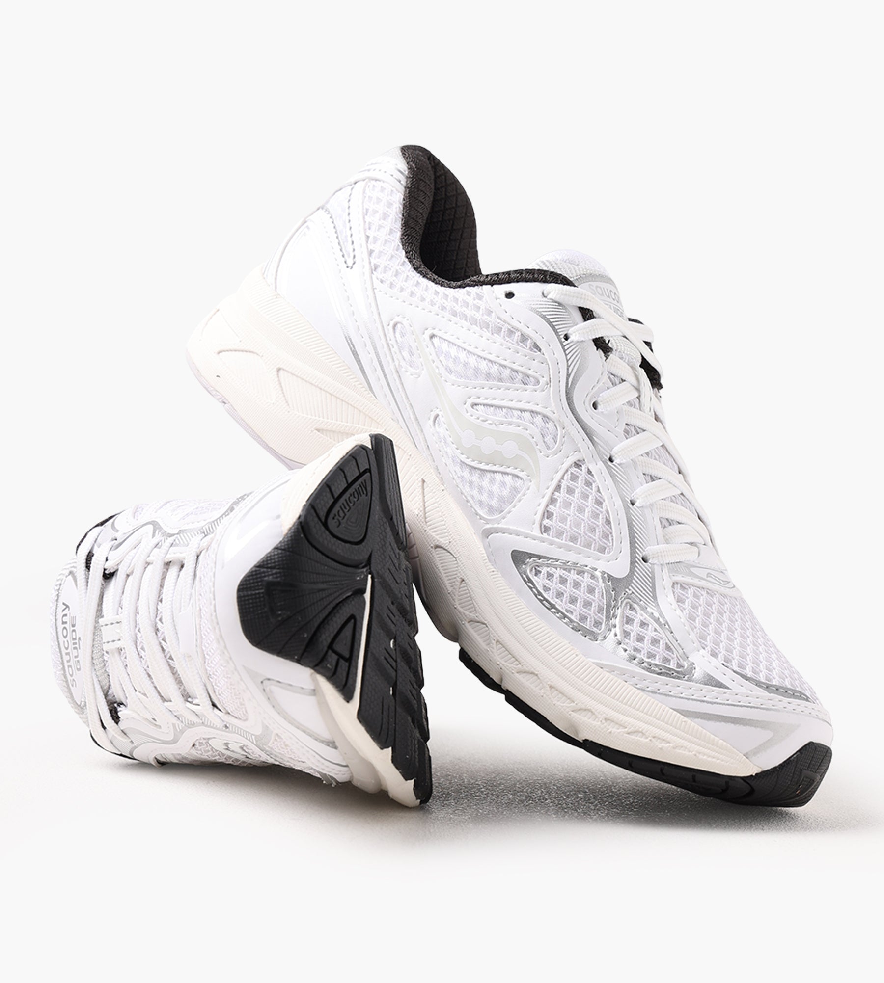 Saucony Progrid Guide 7 White Black - Saucony - Footwear