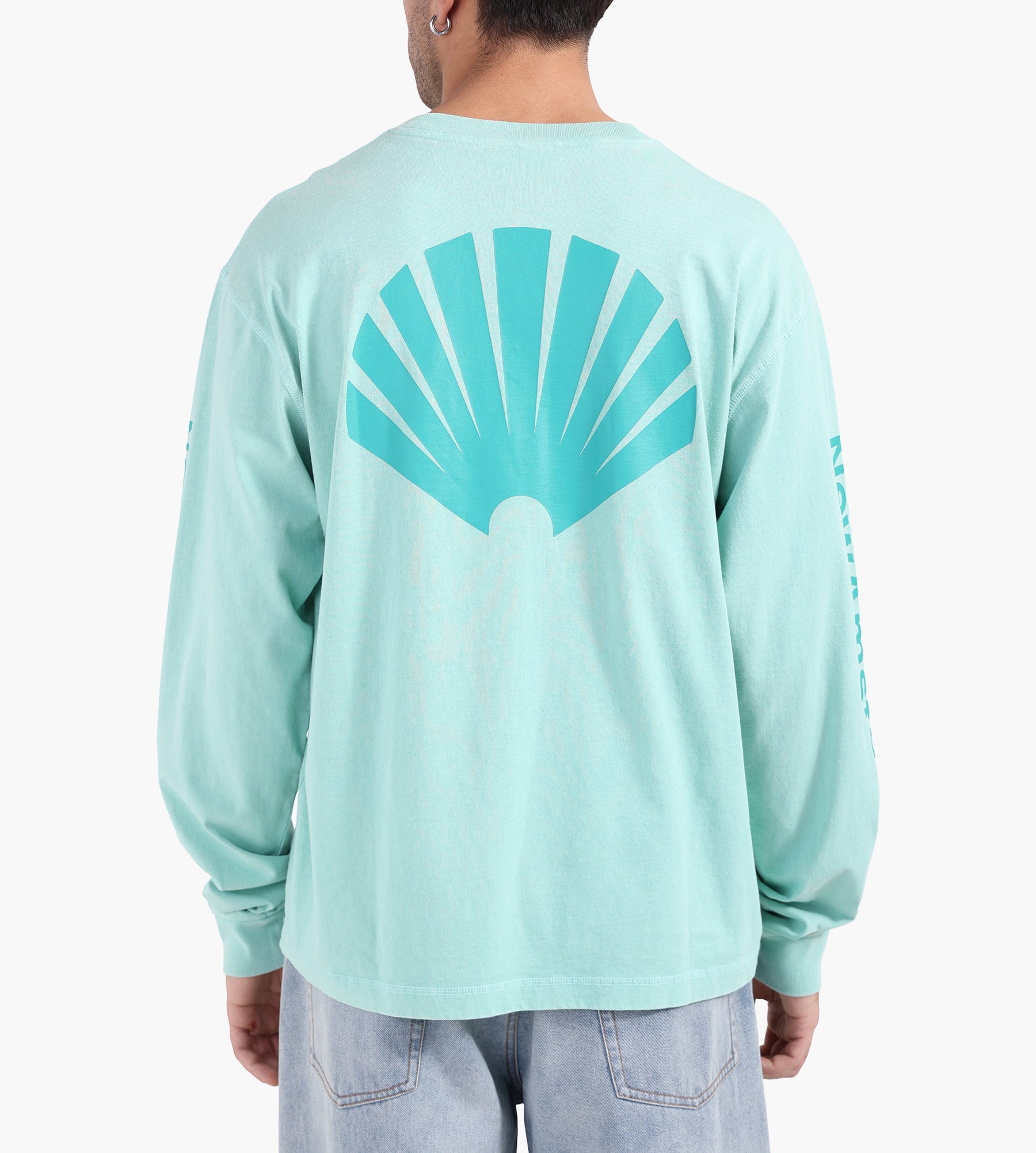 New Amsterdam Surf Association Logo Longsleeve Ocean Wave Sea Green