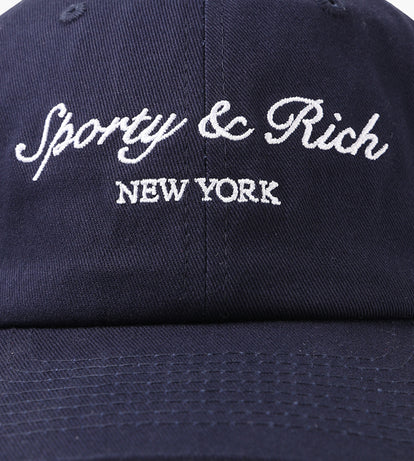 Sporty & Rich Syracuse NY Hat Dark Navy White