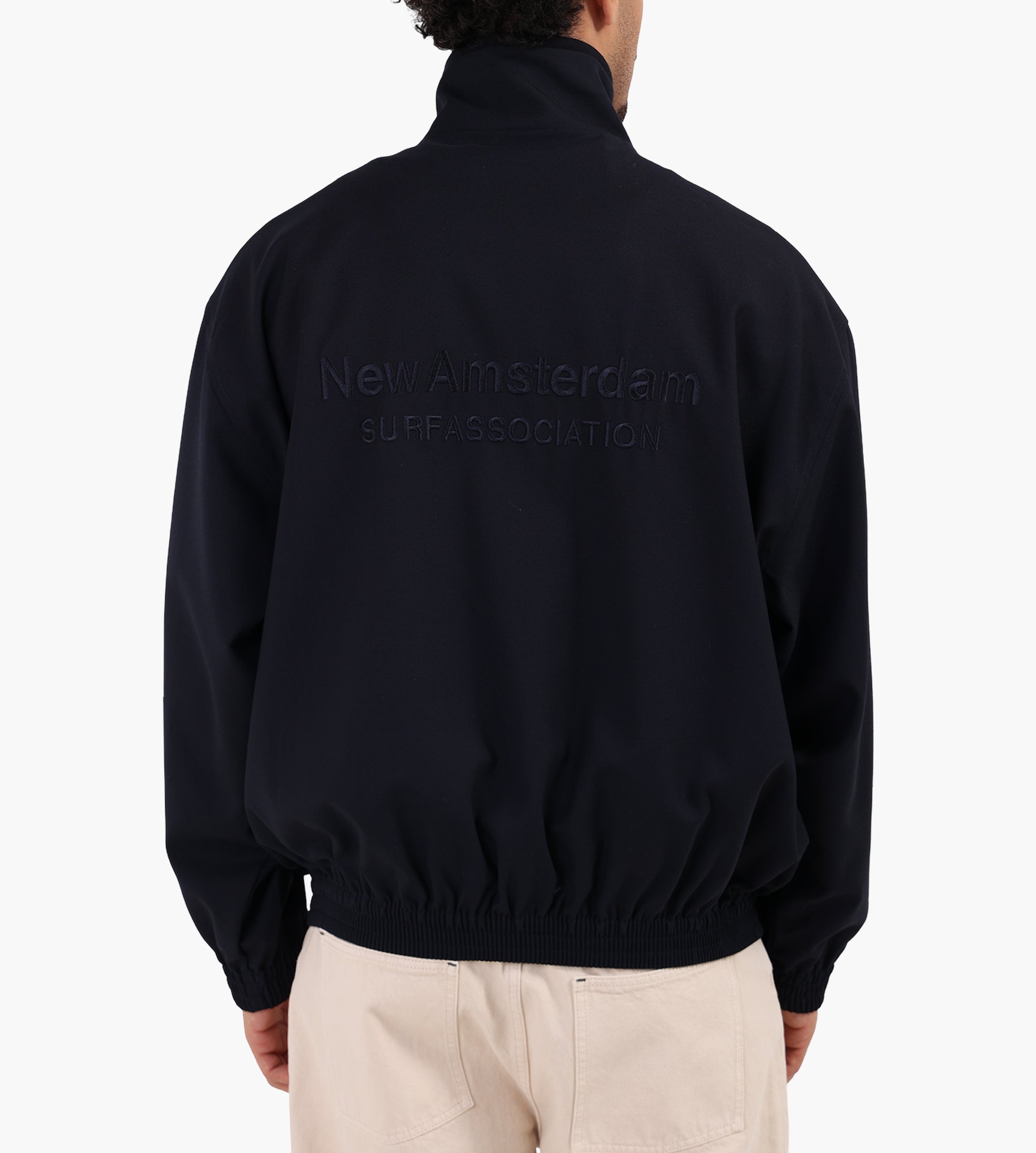 New Amsterdam Surf Association Wool Track Jacket Midnight