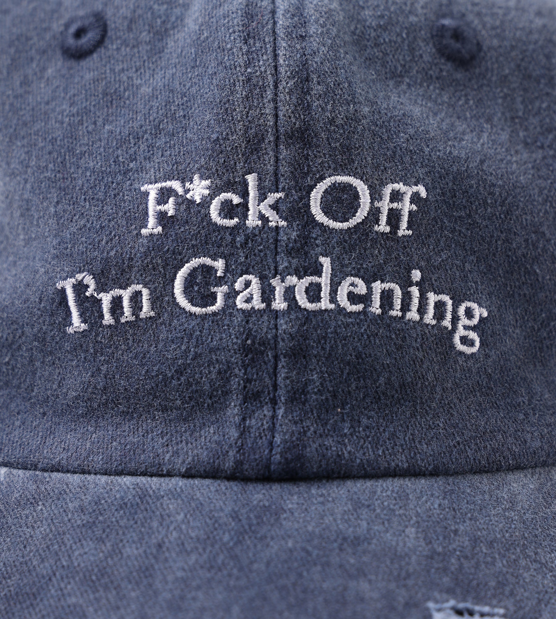 Bram's Fruit "F*ck Off" Cap Distressed Washed Navy - Bram's Fruit - Accessories