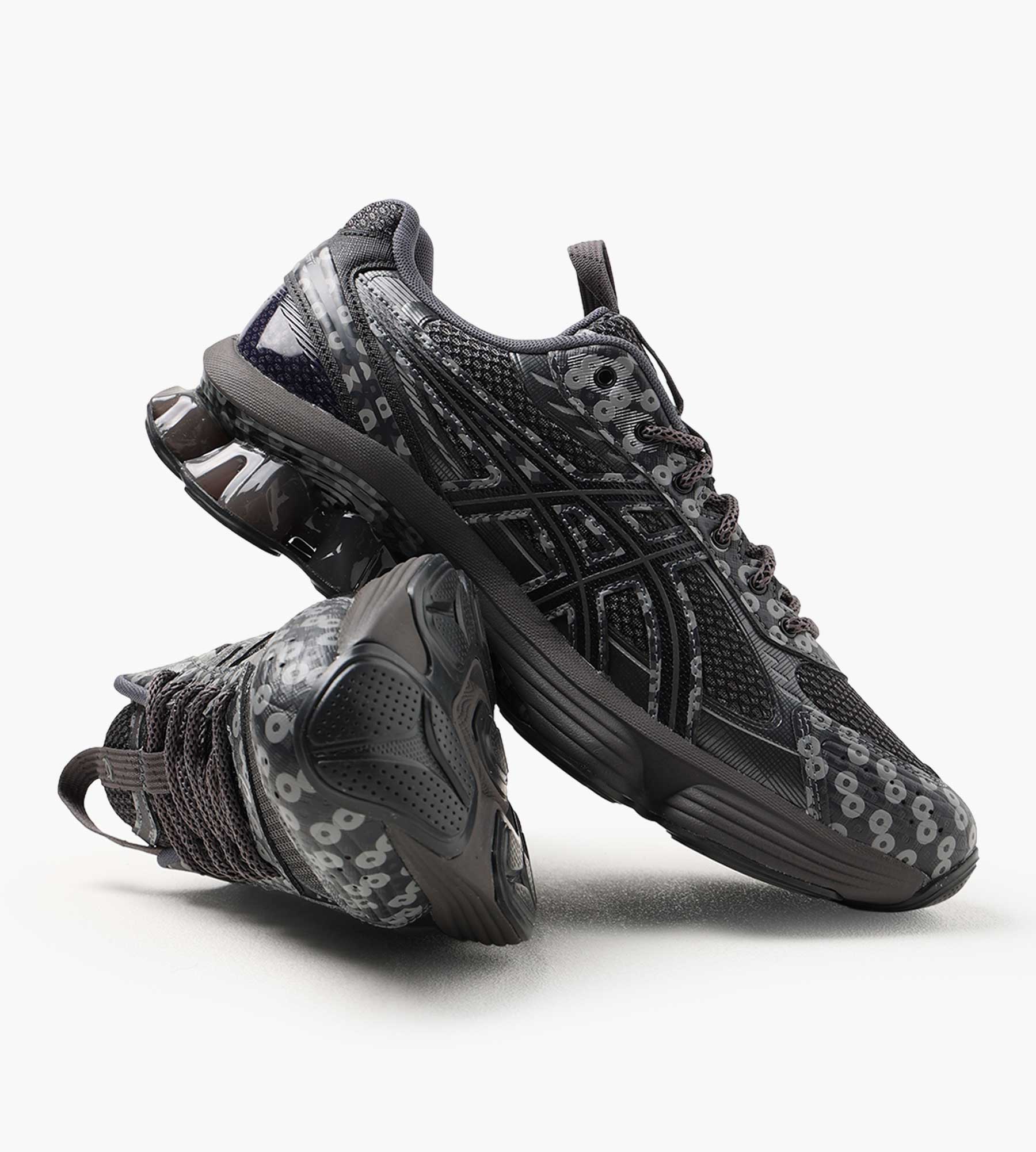 Asics US7-S GEL-KINETIC FLUENT by Kiko Obsidian Grey Graphite Grey - Asics - Footwear