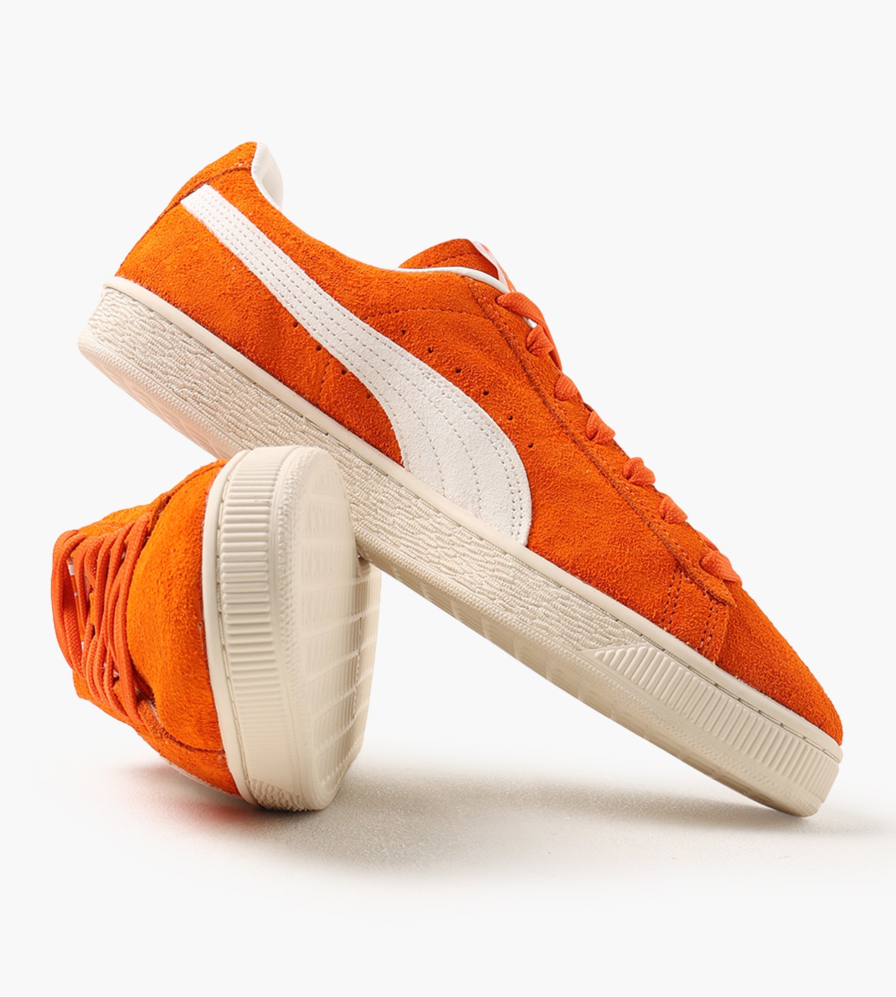 Puma Suede Charles F. Stead IV Orange Glo Puma White - Puma - Footwear