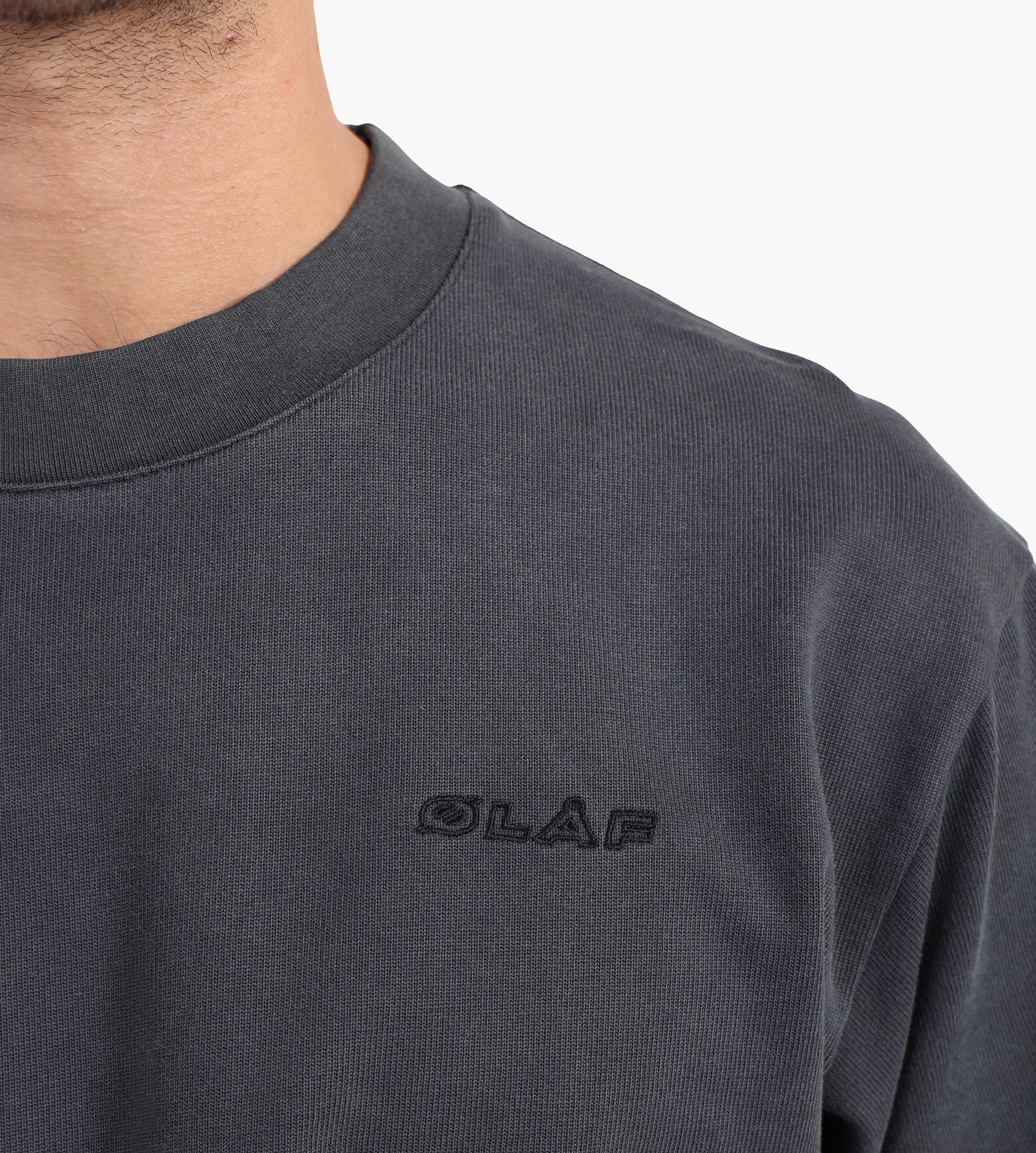 OLAF Washed Studio Tee Charcoal