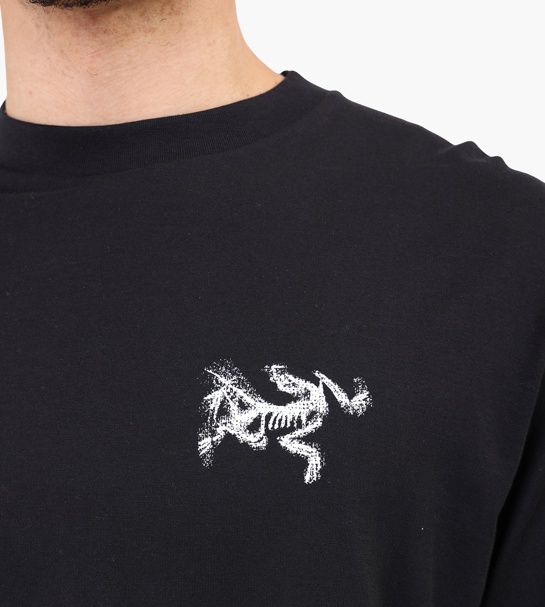 Arc'teryx Kragg SL Cotton Bird Tile Longsleeve M Black Arctic Silk