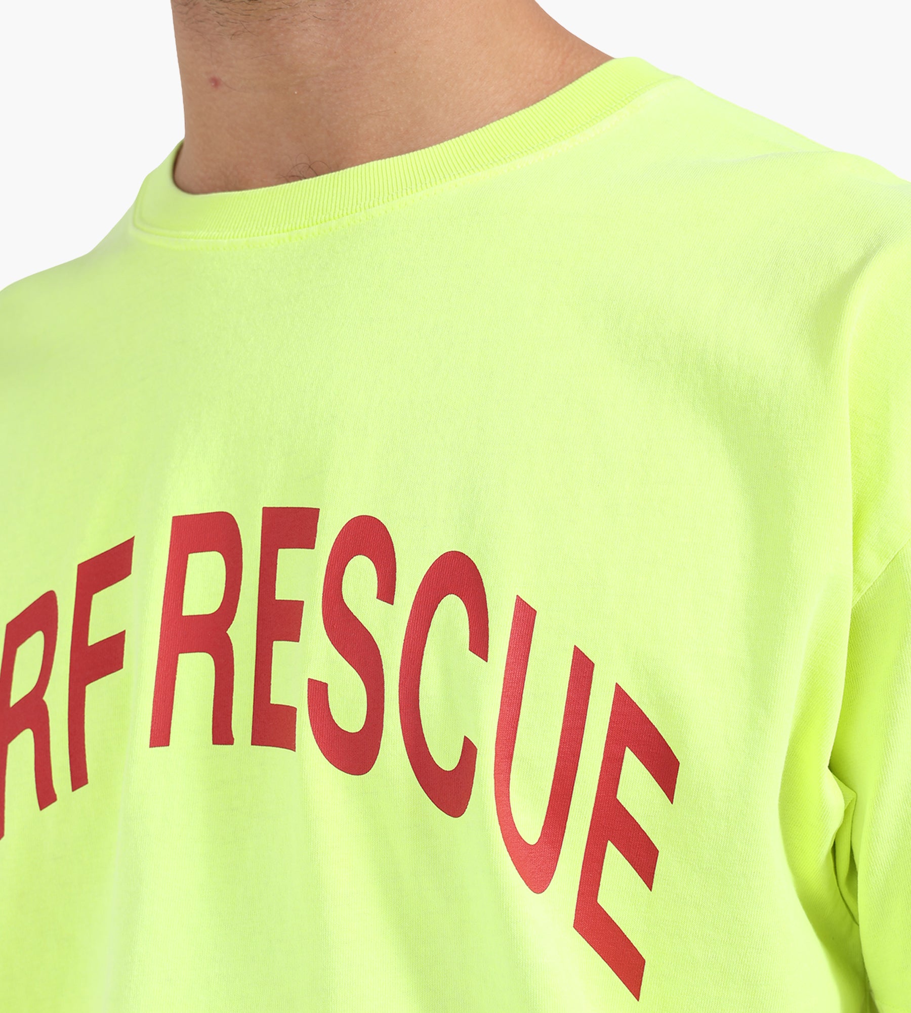 New Amsterdam Surf Association Surf Rescue Tee Safety Green - New Amsterdam Surf Association - Clothing