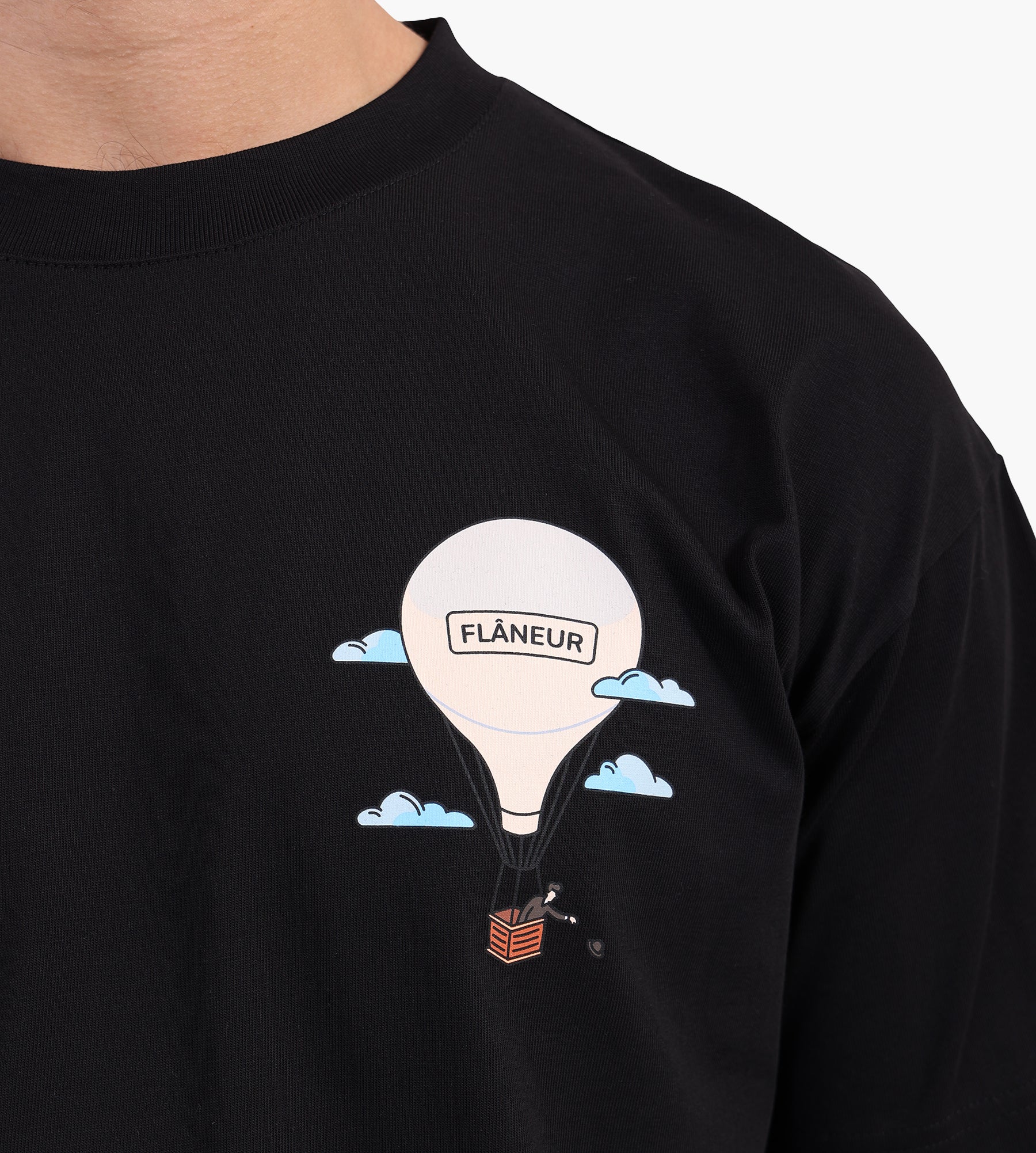 Flâneur Aéronautique T-Shirt Black - Flâneur - Clothing