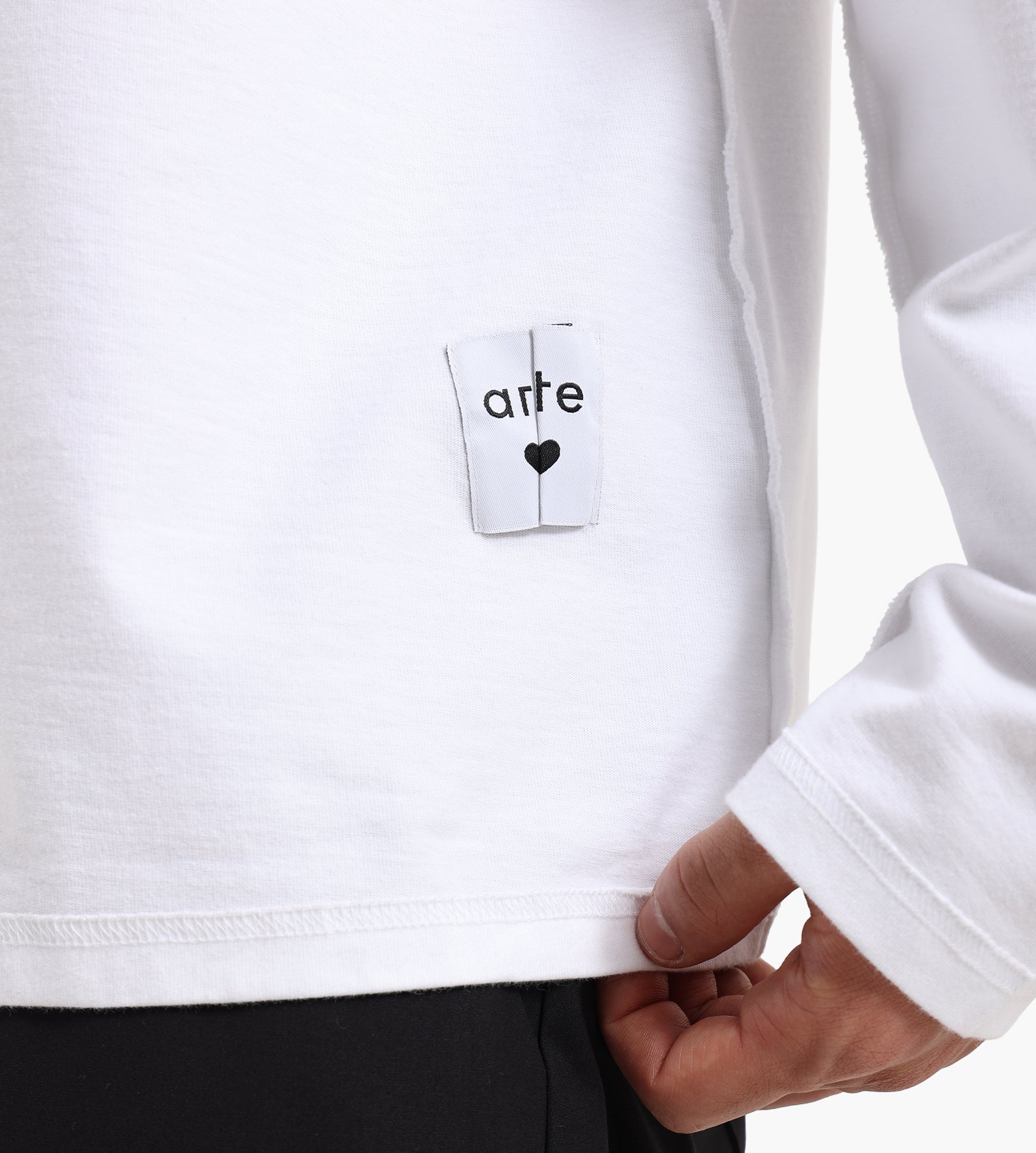 Arte Antwerp Reversible Label Longsleeve White