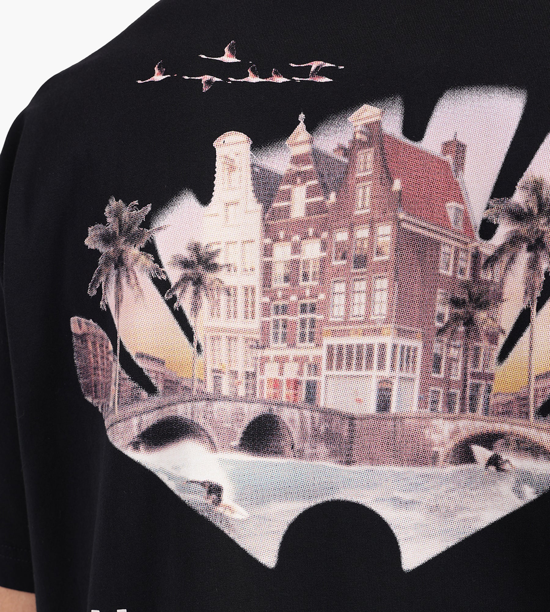 New Amsterdam Surf Association Tropical Tee Black