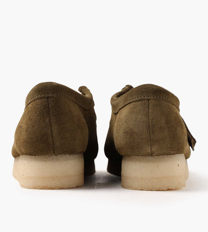 Clarks Originals Wallabee. Olive Suede