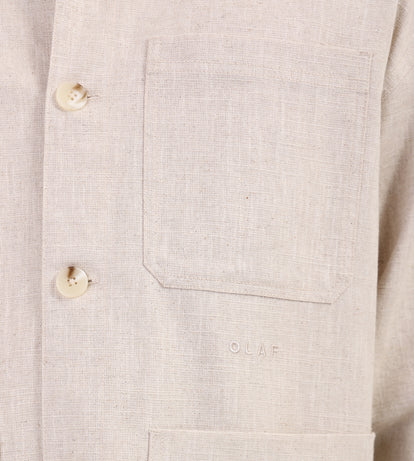 OLAF Linen Jacket Cement