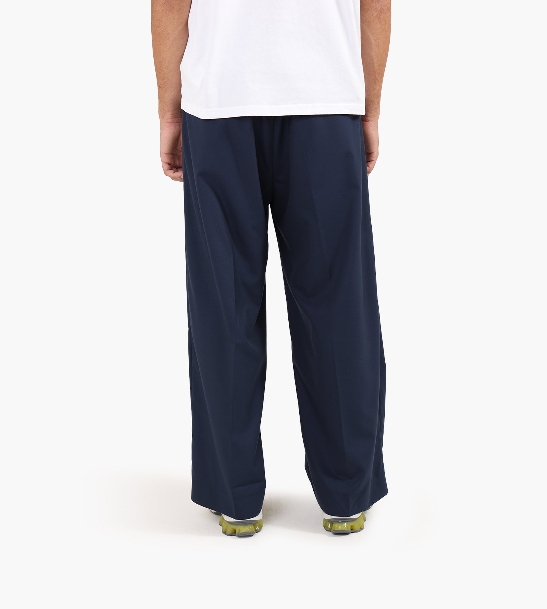 about:blank Relaxed Belted Trouser Navy