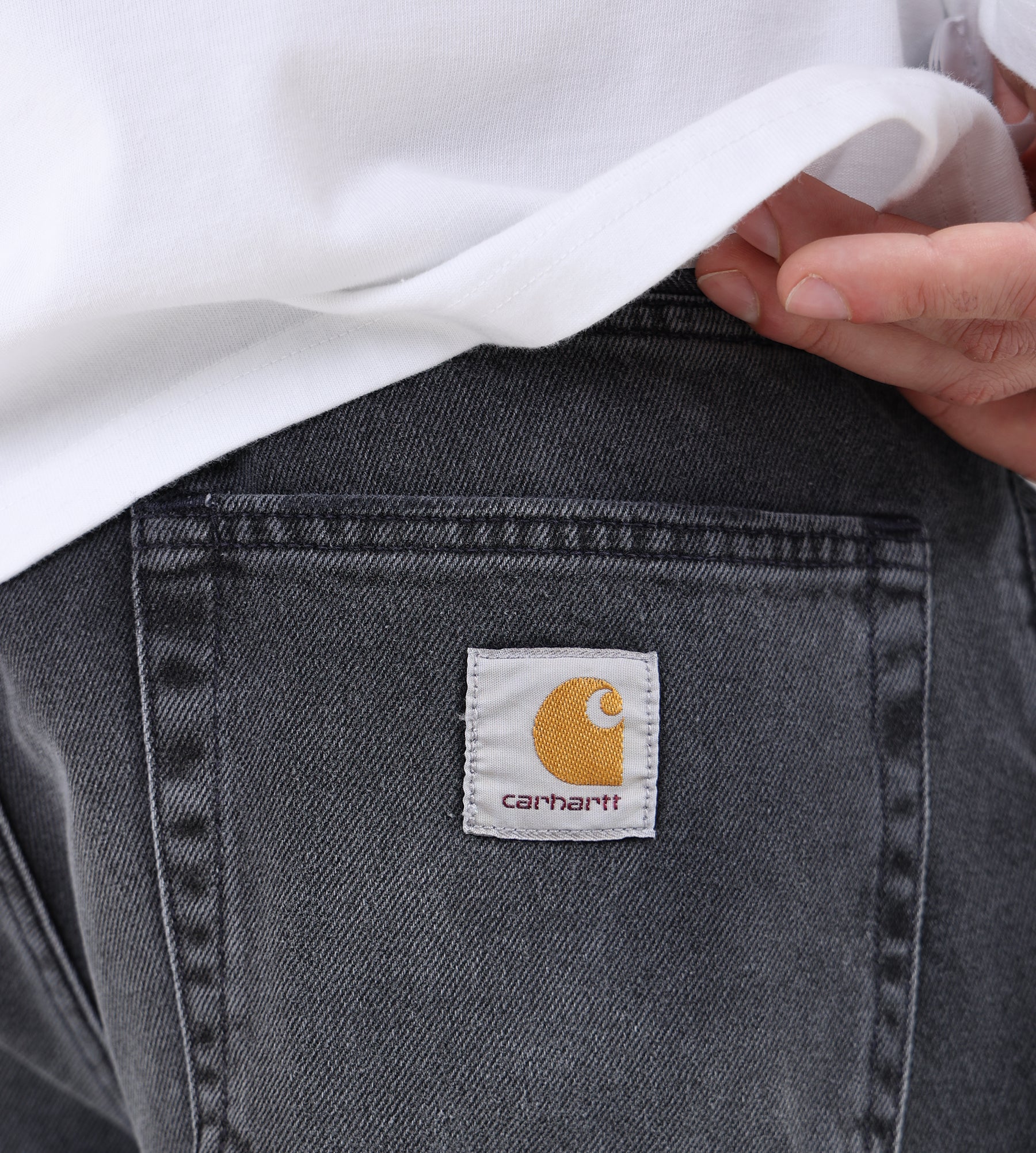 Carhartt WIP Landon Pant Black Worn Bleached - Carhartt WIP - Clothing