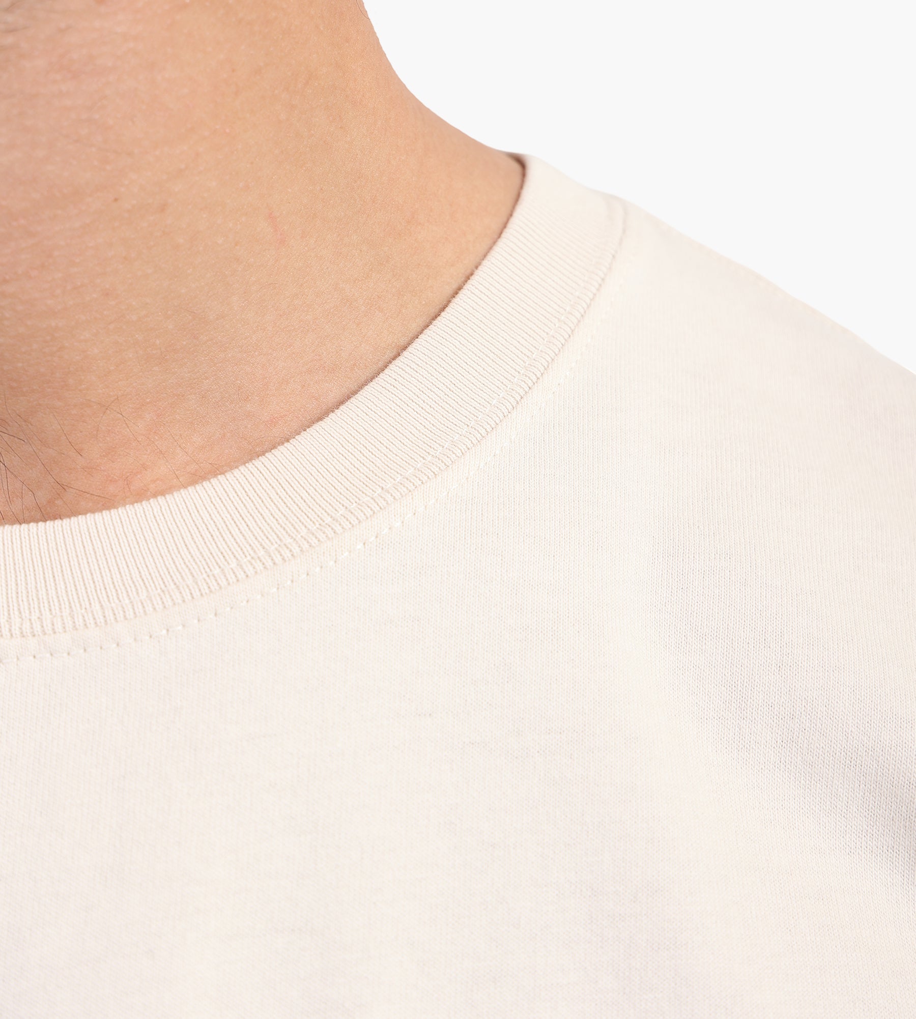 NN.07 Jett Tee Print 30026 Ivory - NN.07 - Clothing