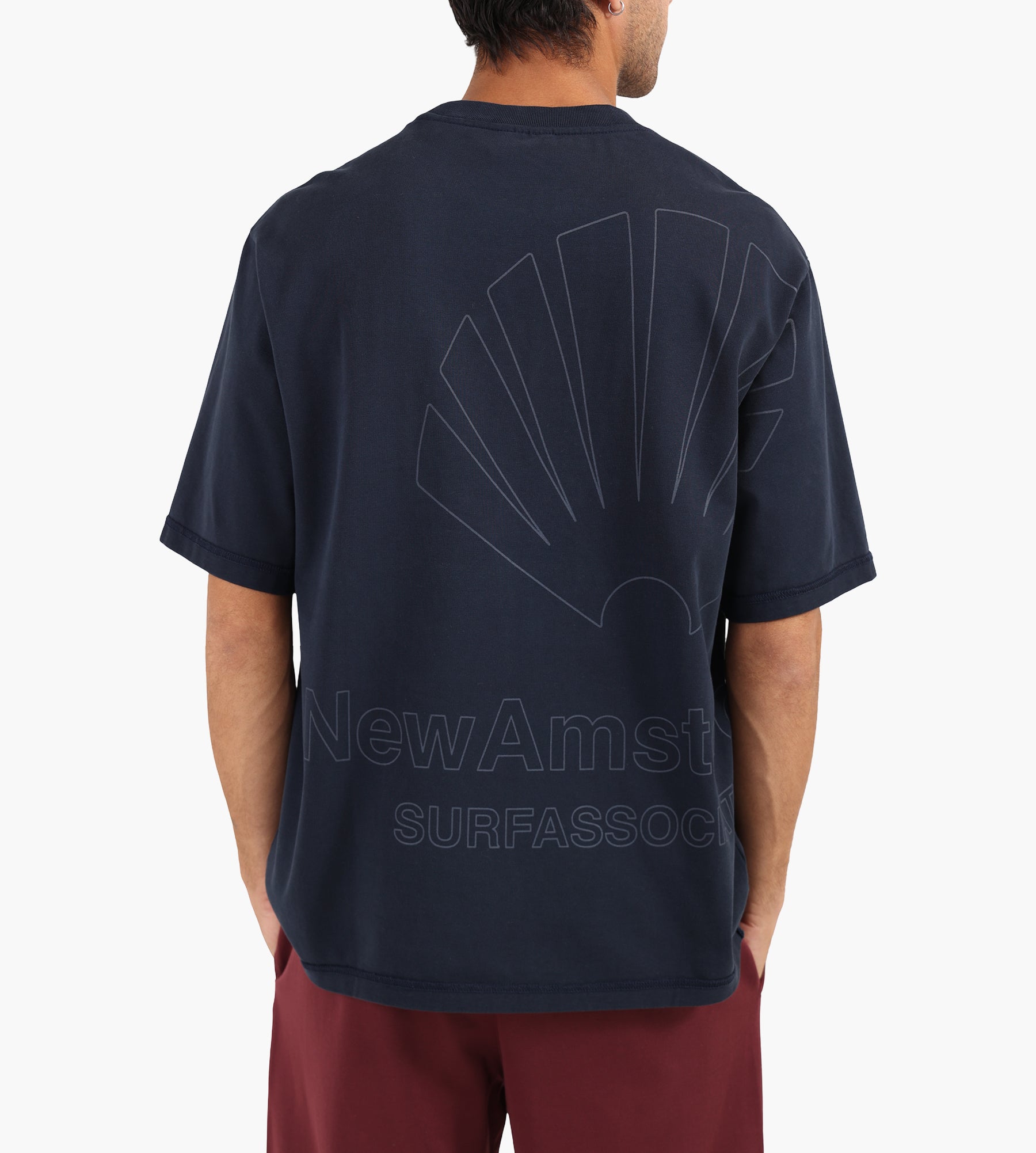New Amsterdam Surf Association Big Logo Tee Navy