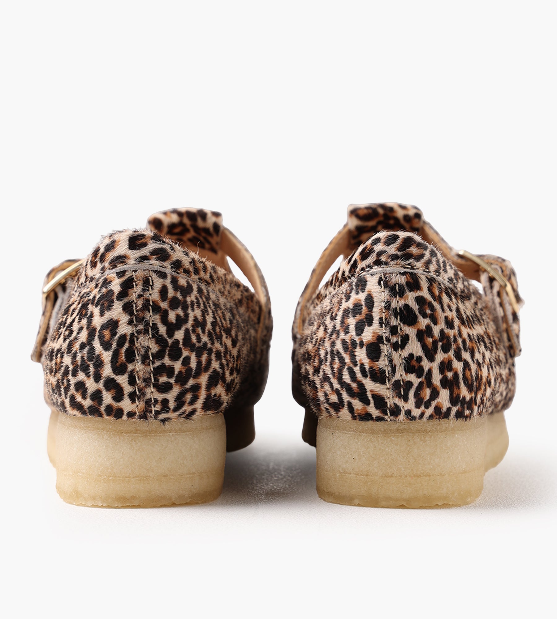 Clarks Originals Wallabee T Bar Leopard Print