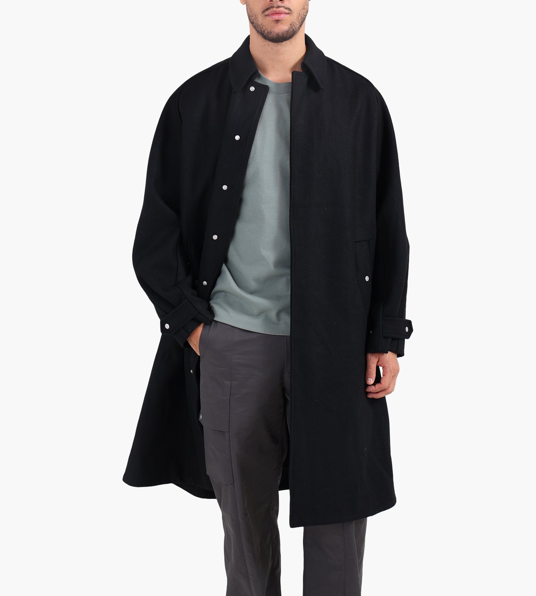 Baskèts | M.J.M.H Wool Coat Black