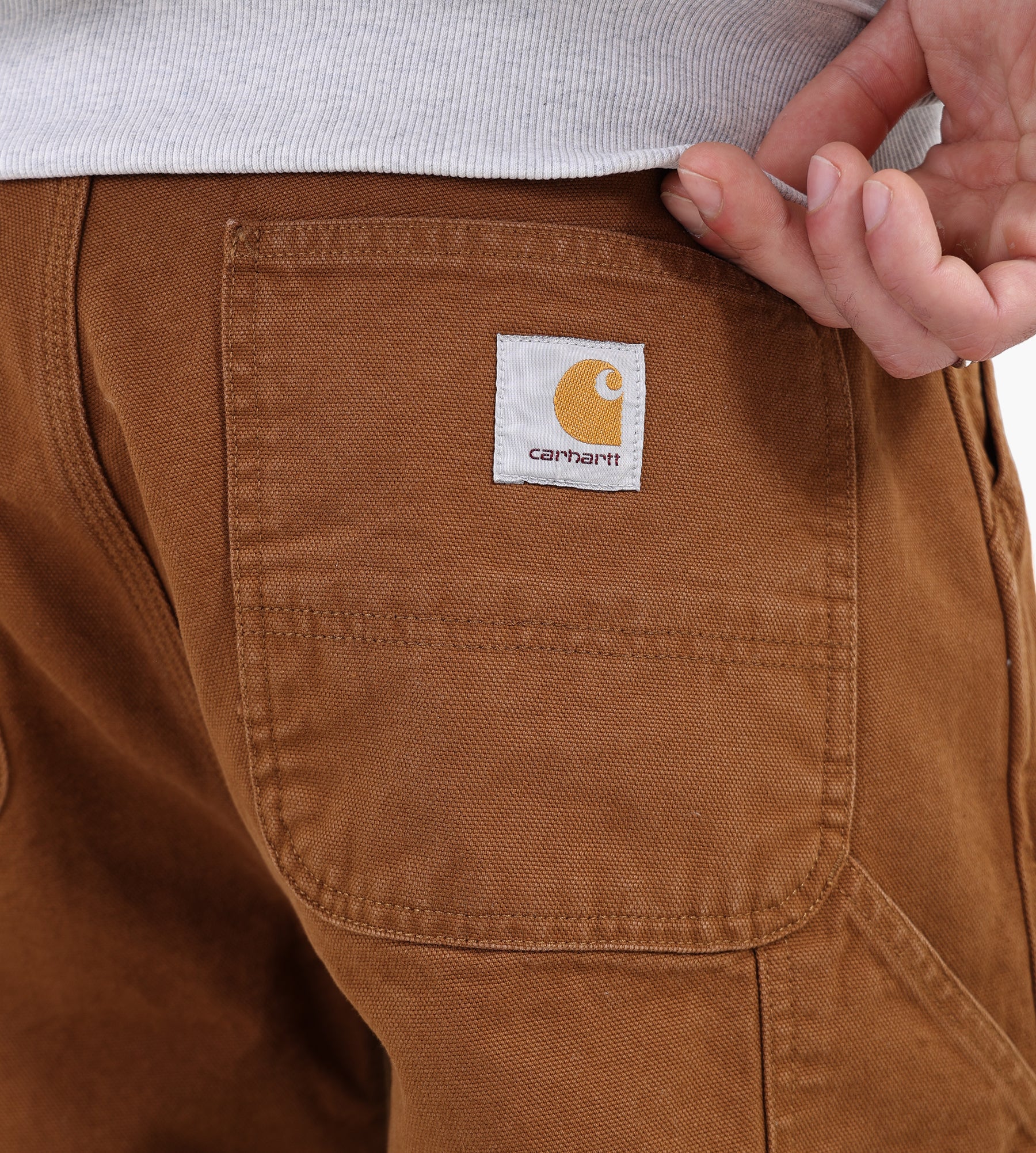Carhartt WIP OG Single Knee Pant Hamilton Brown Stone Washed - Carhartt WIP - Clothing
