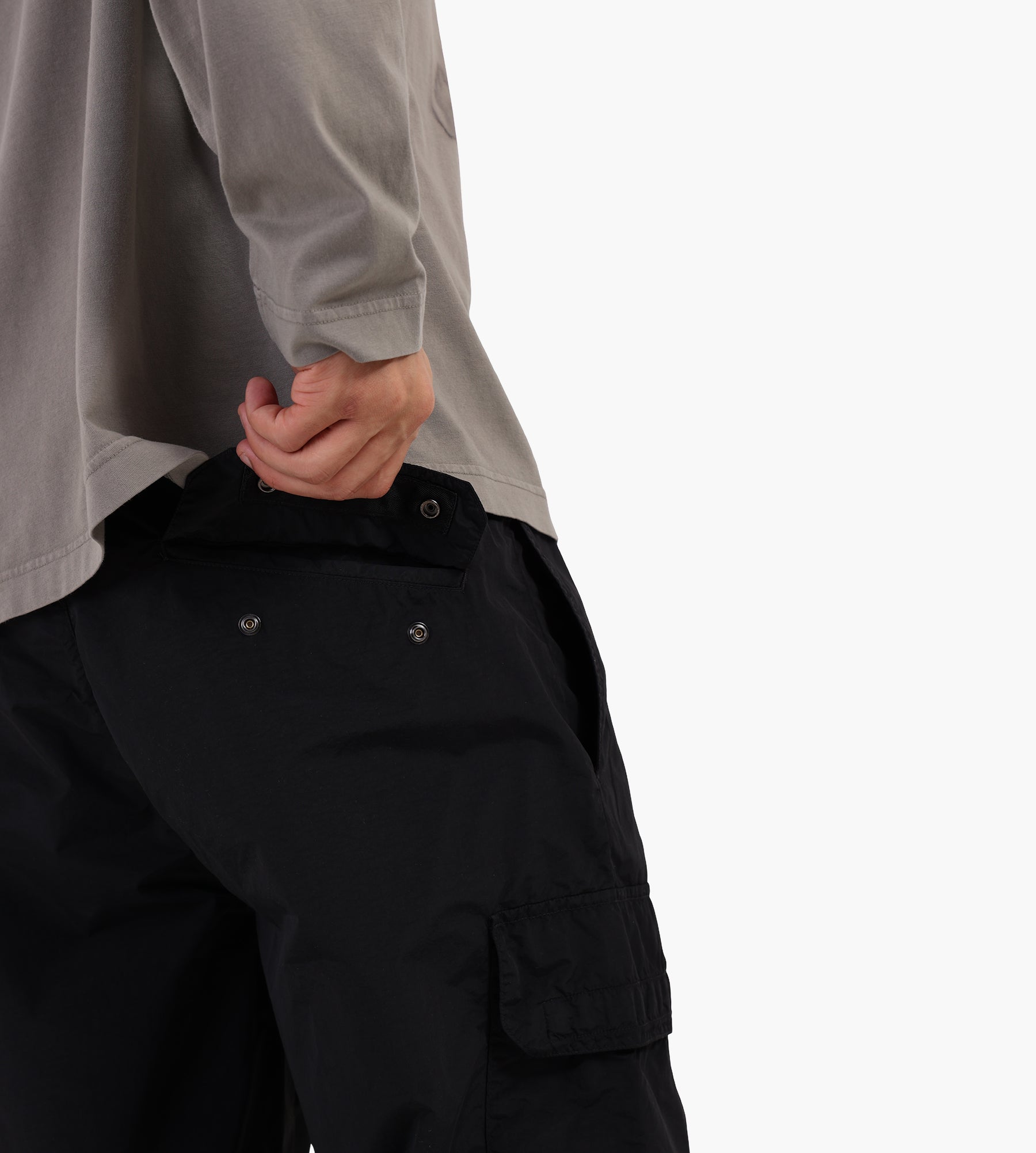 【新品最安値】C.P. Company FLATT NYLON PANTS C.P. Company Flatt Nylon Loose Cargo Lens Pants Black