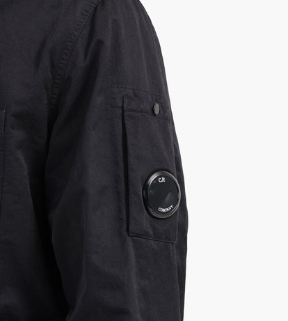 C.P. Company Diagonal Flatt Nylon Overshirt Black