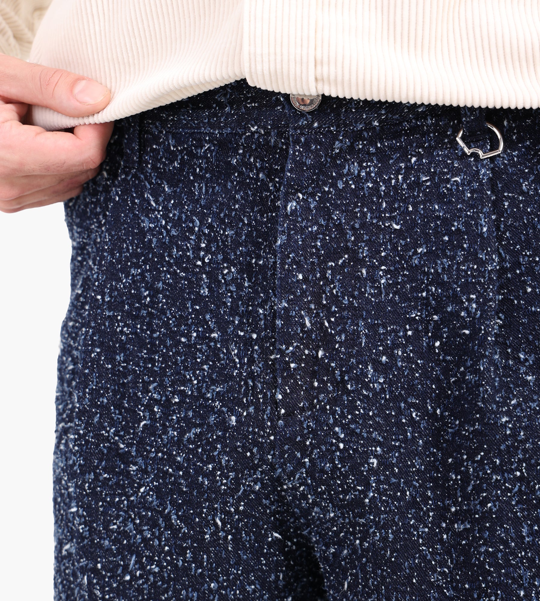 New Amsterdam Surf Association Spray Reworked Trousers Denim Blue - New Amsterdam Surf Association - Clothing