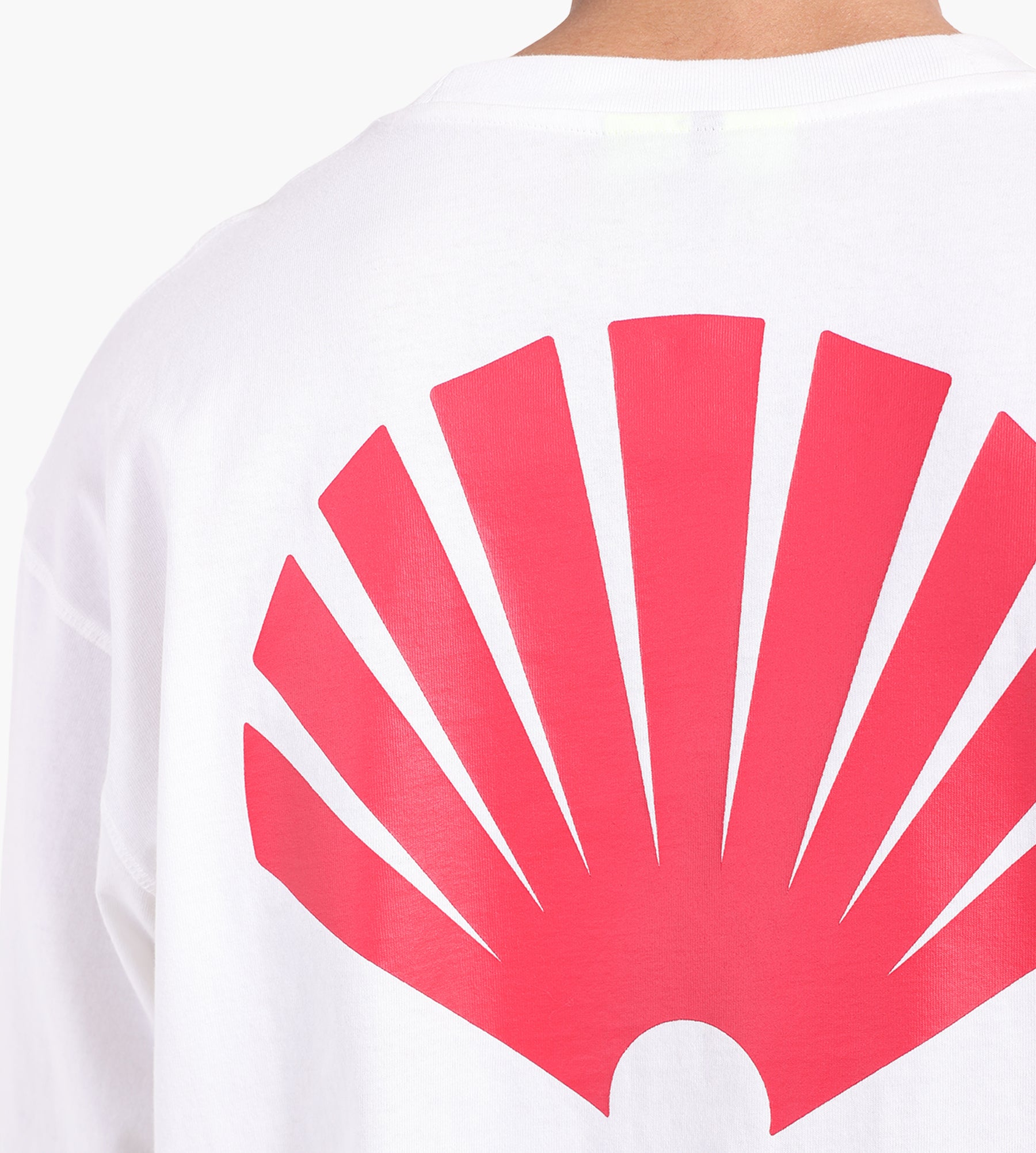 New Amsterdam Surf Association Logo Longsleeve Washed White Deep Red - New Amsterdam Surf Association - Clothing