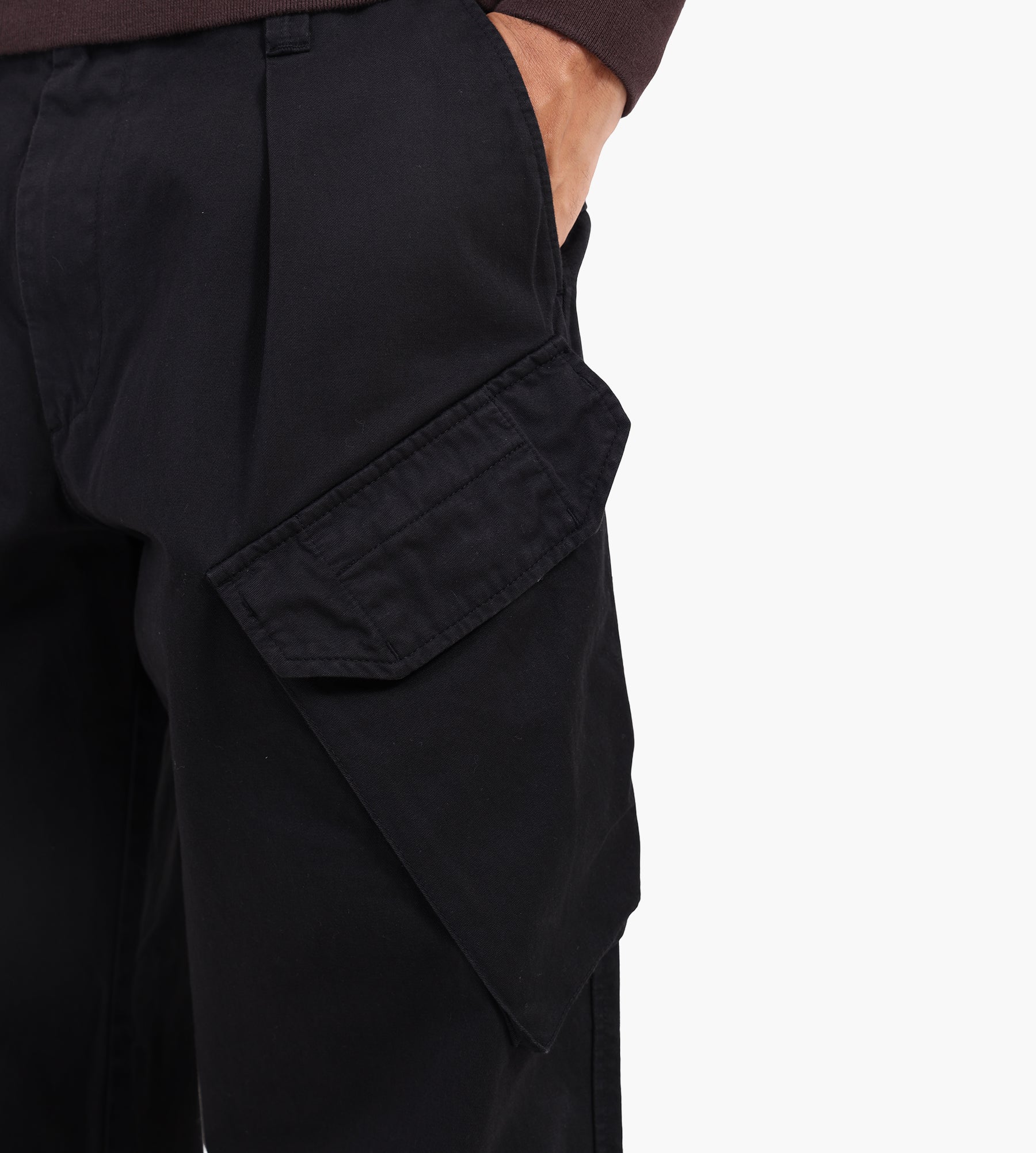 C.P. Company Cargo Pant In Gabardine Cotton Black