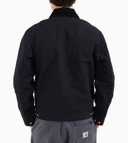 Carhartt WIP Detroit Jacket Black Black Rinsed