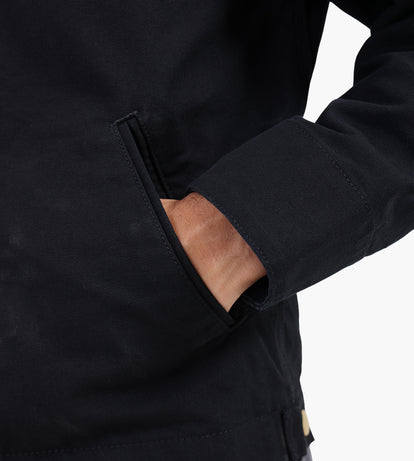 Carhartt WIP Detroit Jacket Black Black Rinsed