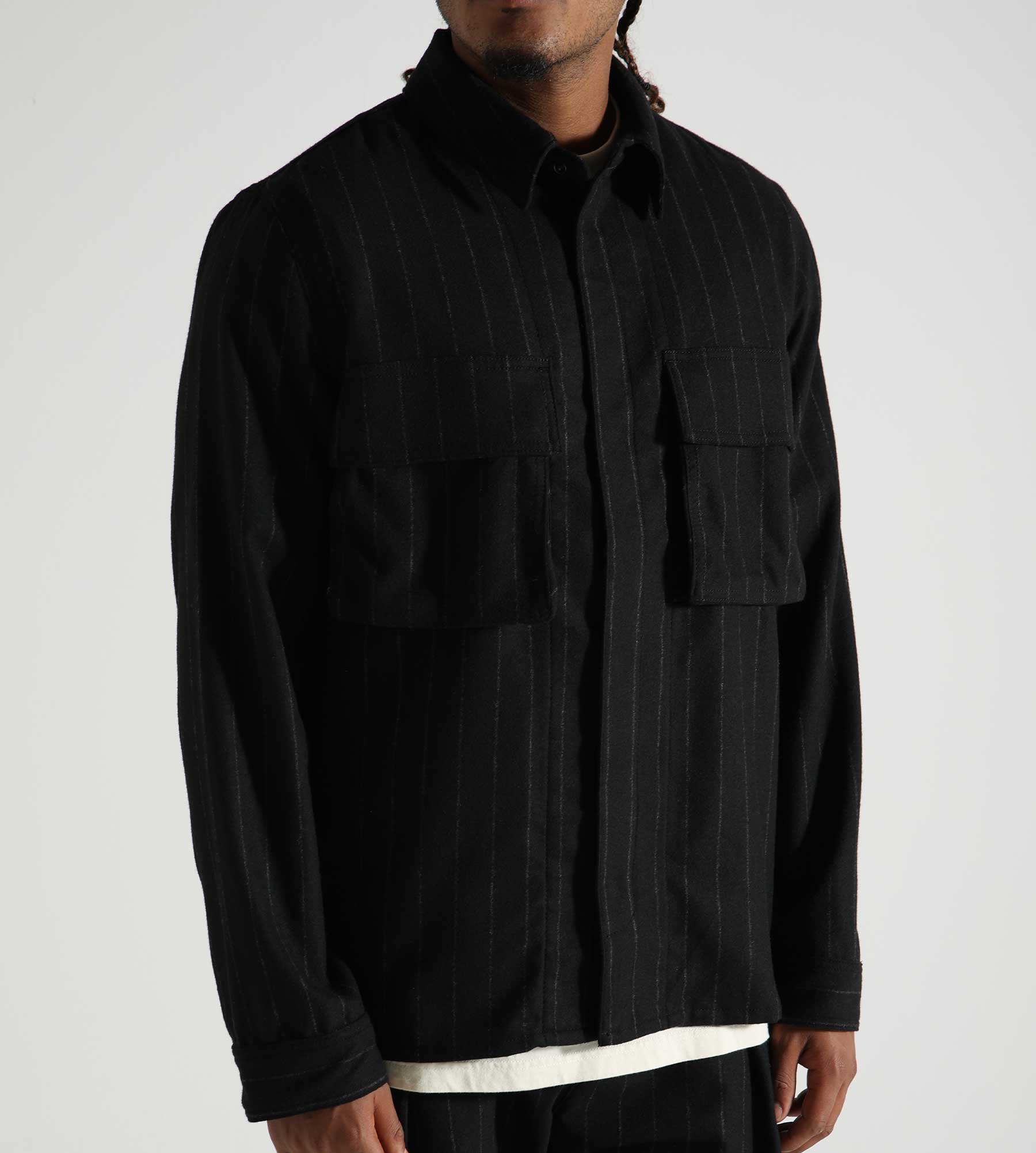 Wood Wood Fabian Shirt Black Stripes