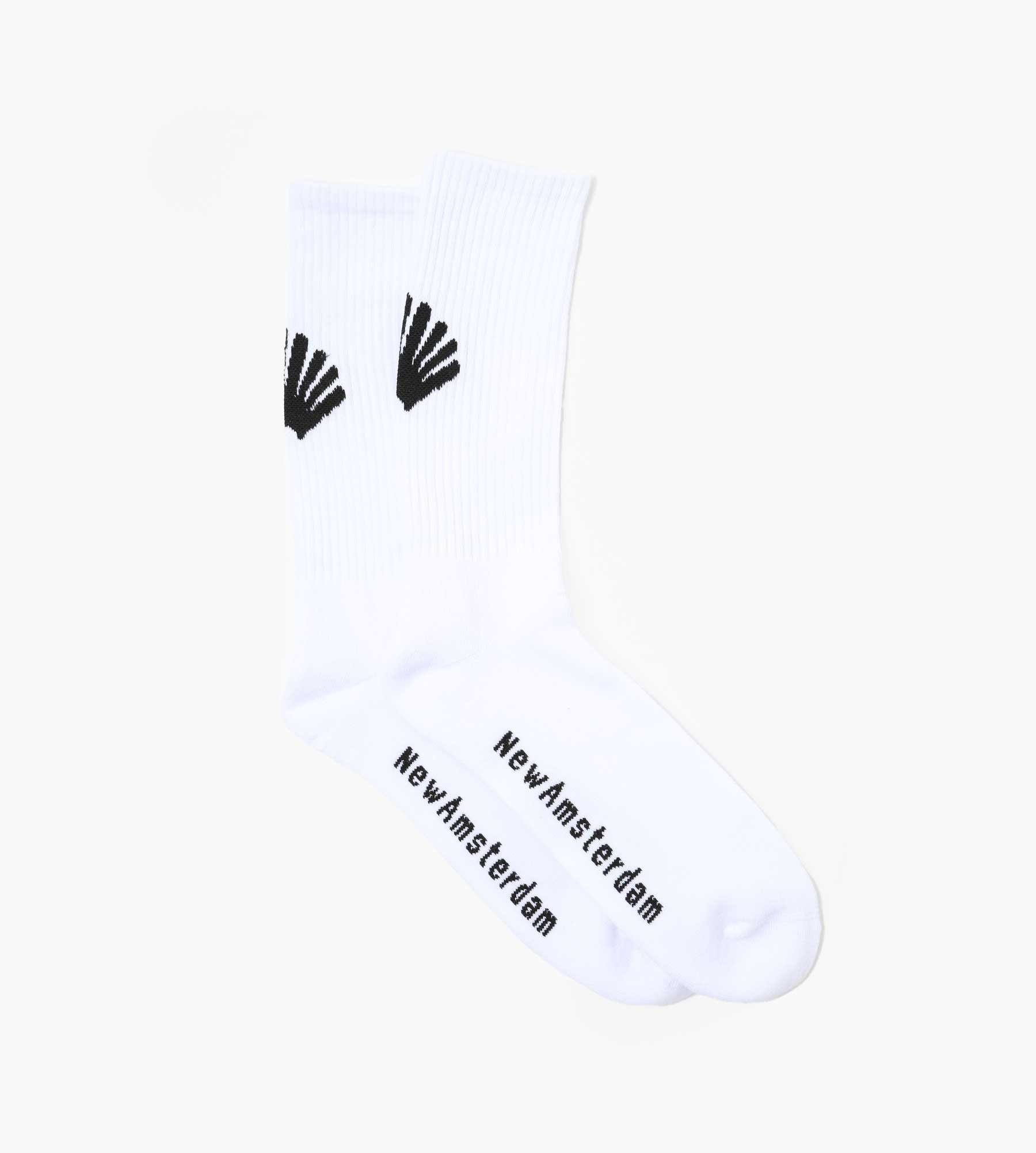 New Amsterdam Surf Association Logo Socks White