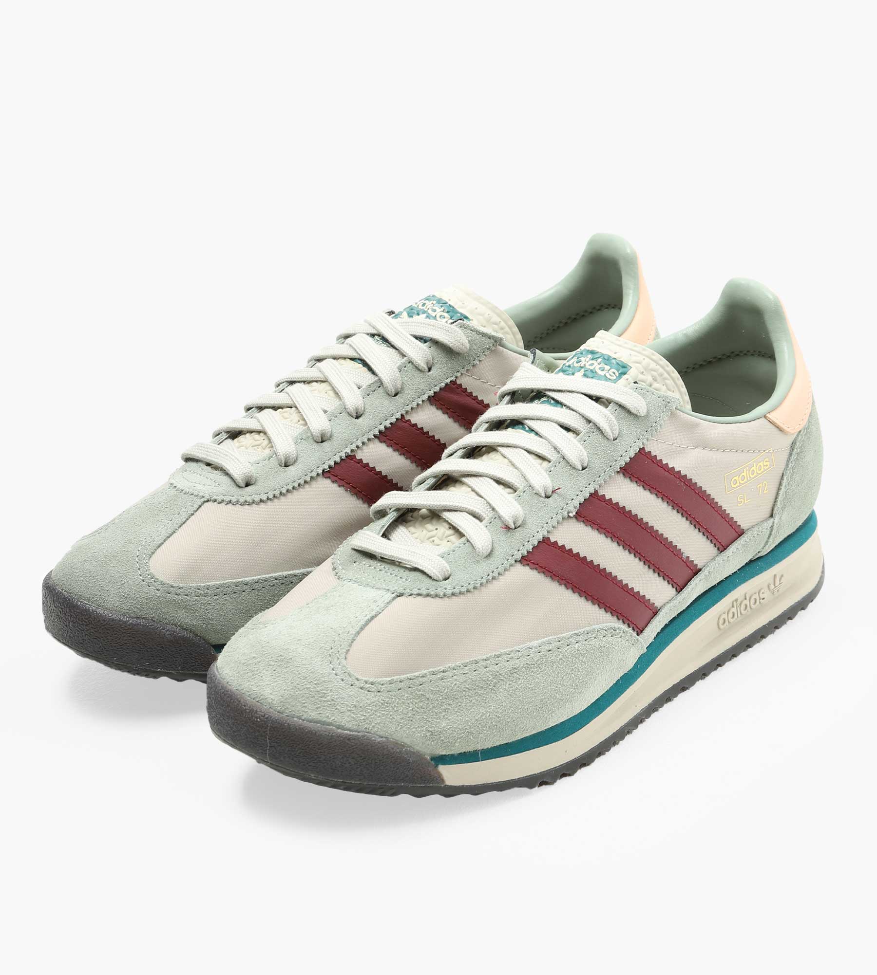 Adidas SL72 RS Putty Grey Shadow Red Legacy Teal