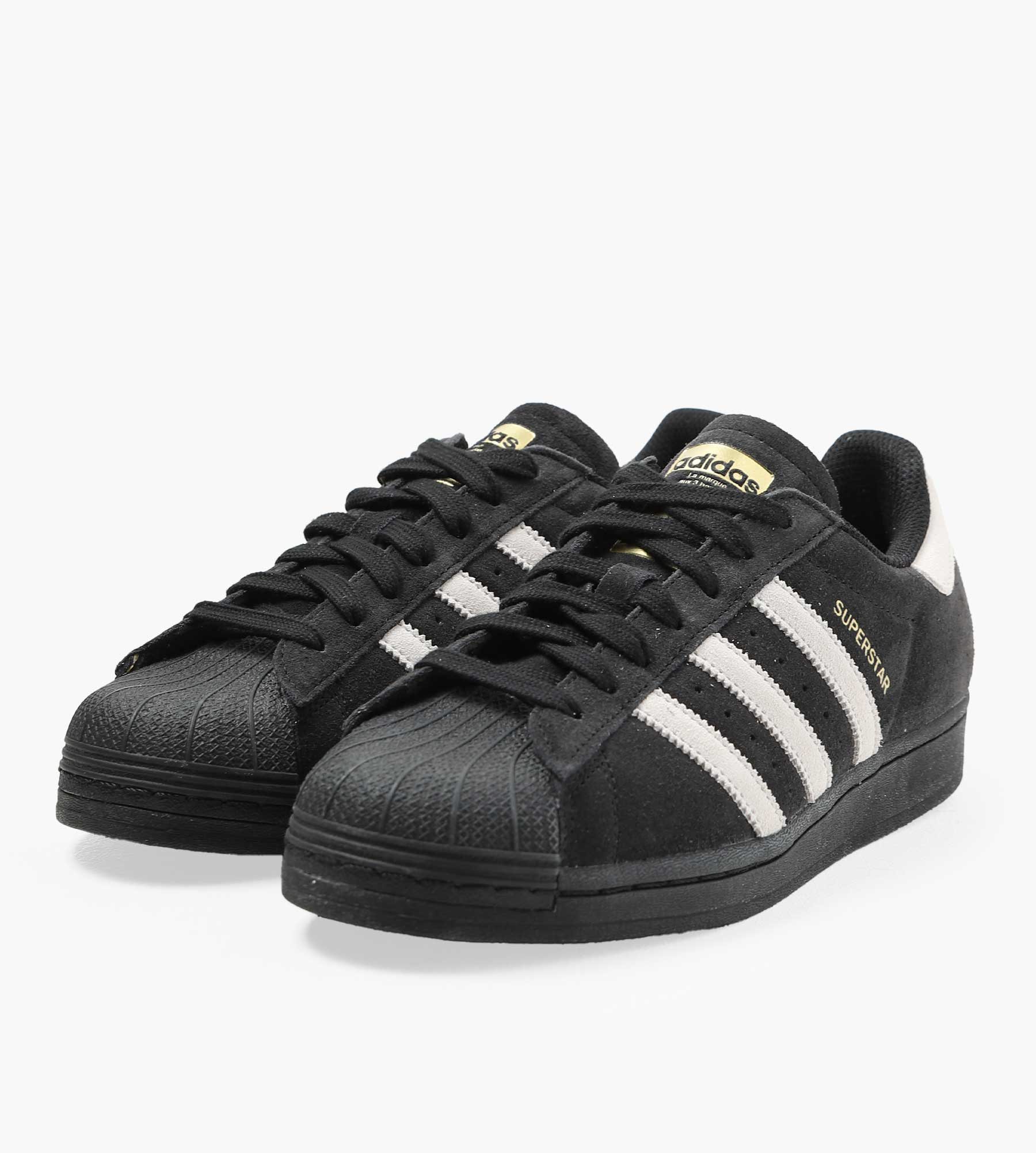 Adidas Superstar W Core Black Crystal White Matte Gold IE6525