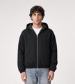 Arte Antwerp Reversible Plaid Hooded Jacket Black