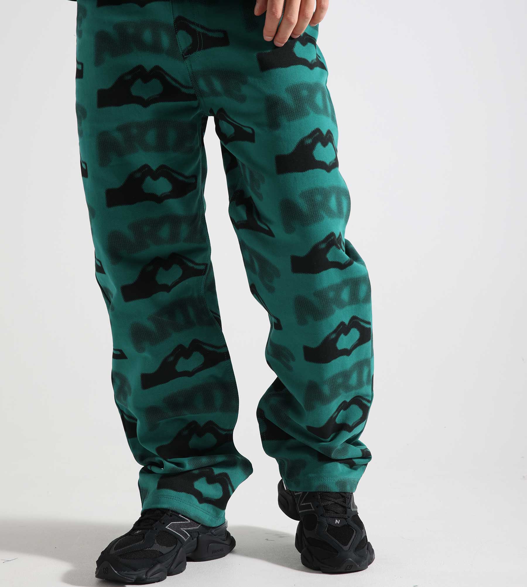 Arte Antwerp Heart Printed Pants Green