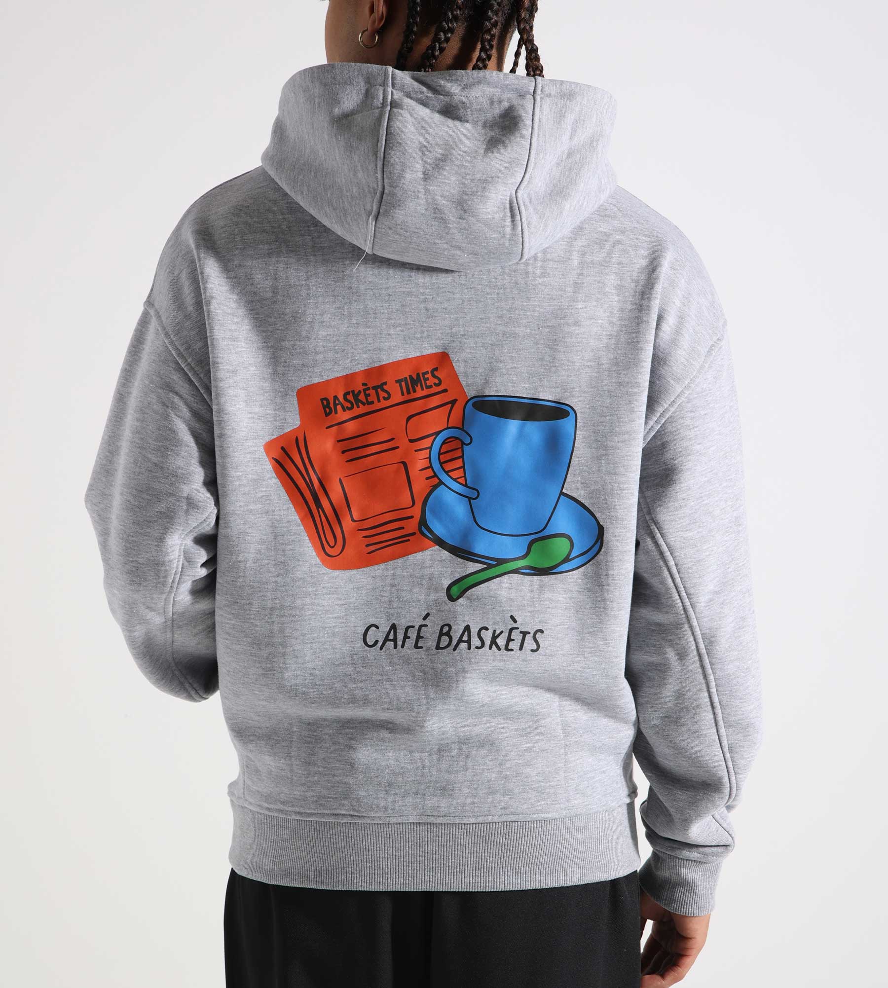 Café Baskèts Times Hoodie Grey