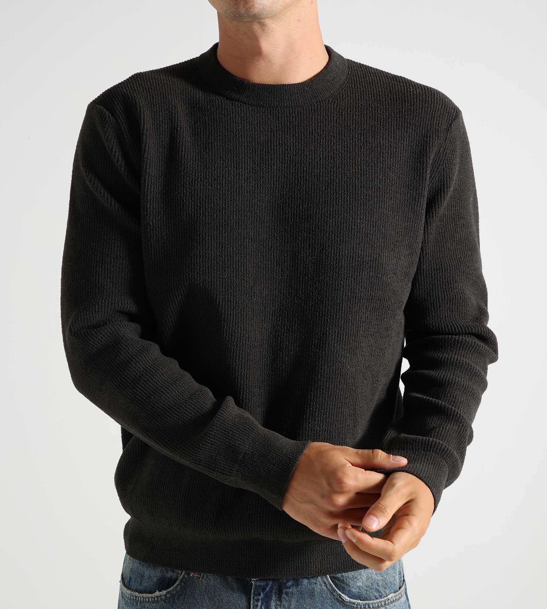 NN.07 Danny Crewneck 6429 Dark Army Knit