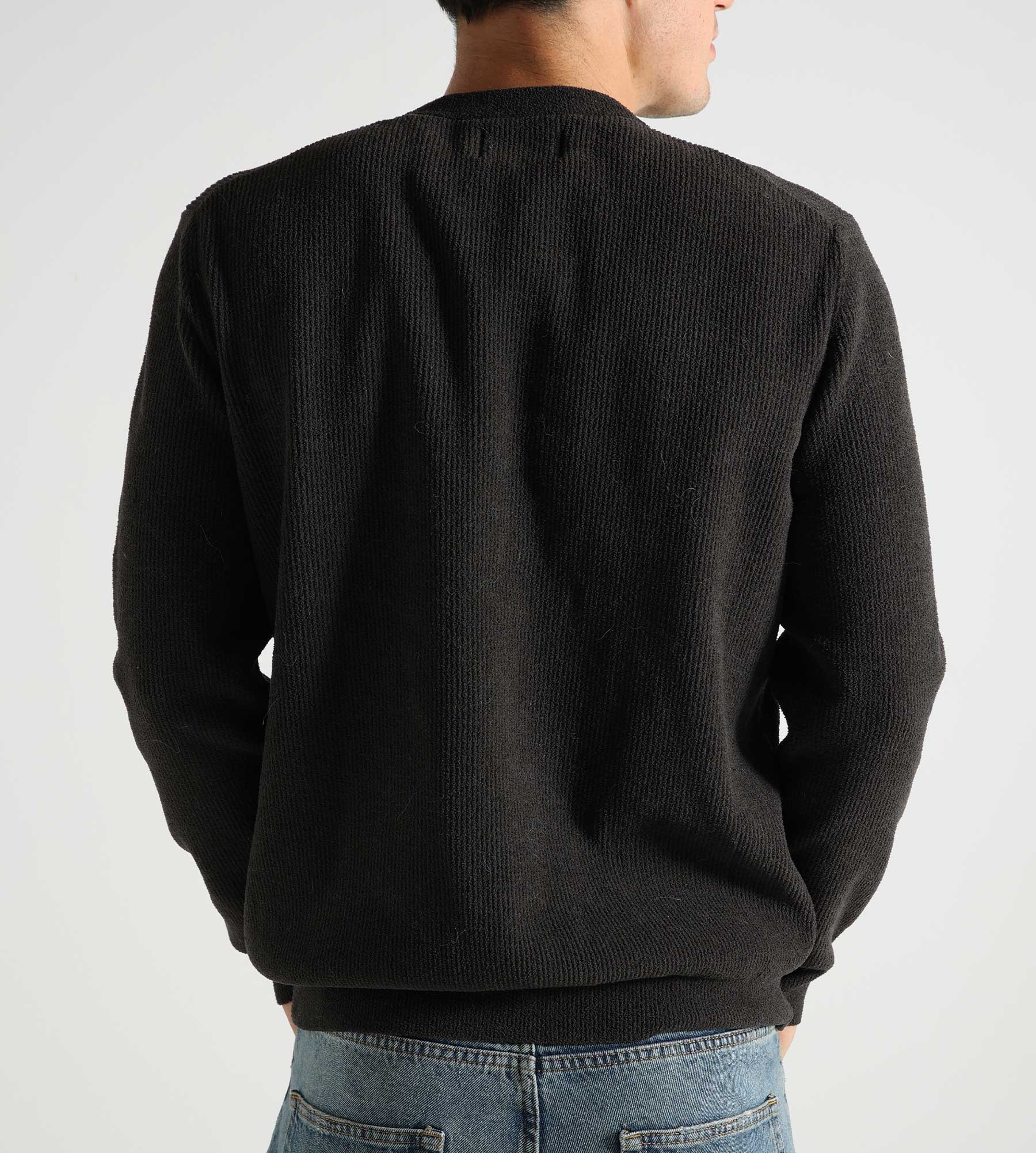 NN.07 Danny Crewneck 6429 Dark Army Knit