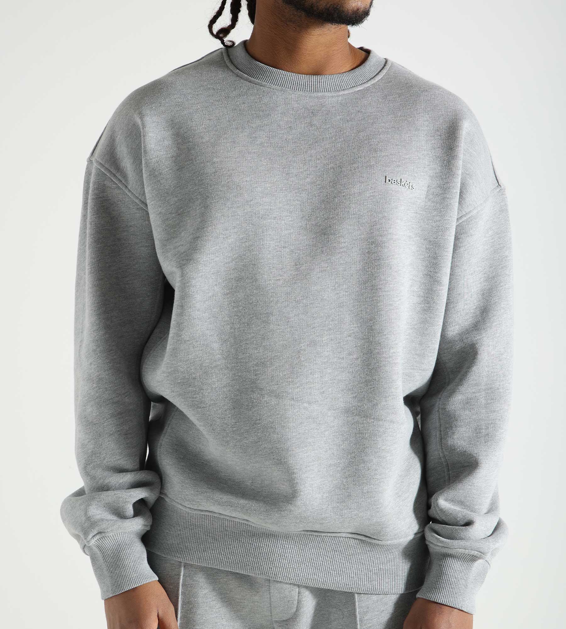 Baskèts Modern Crewneck Ash Grey